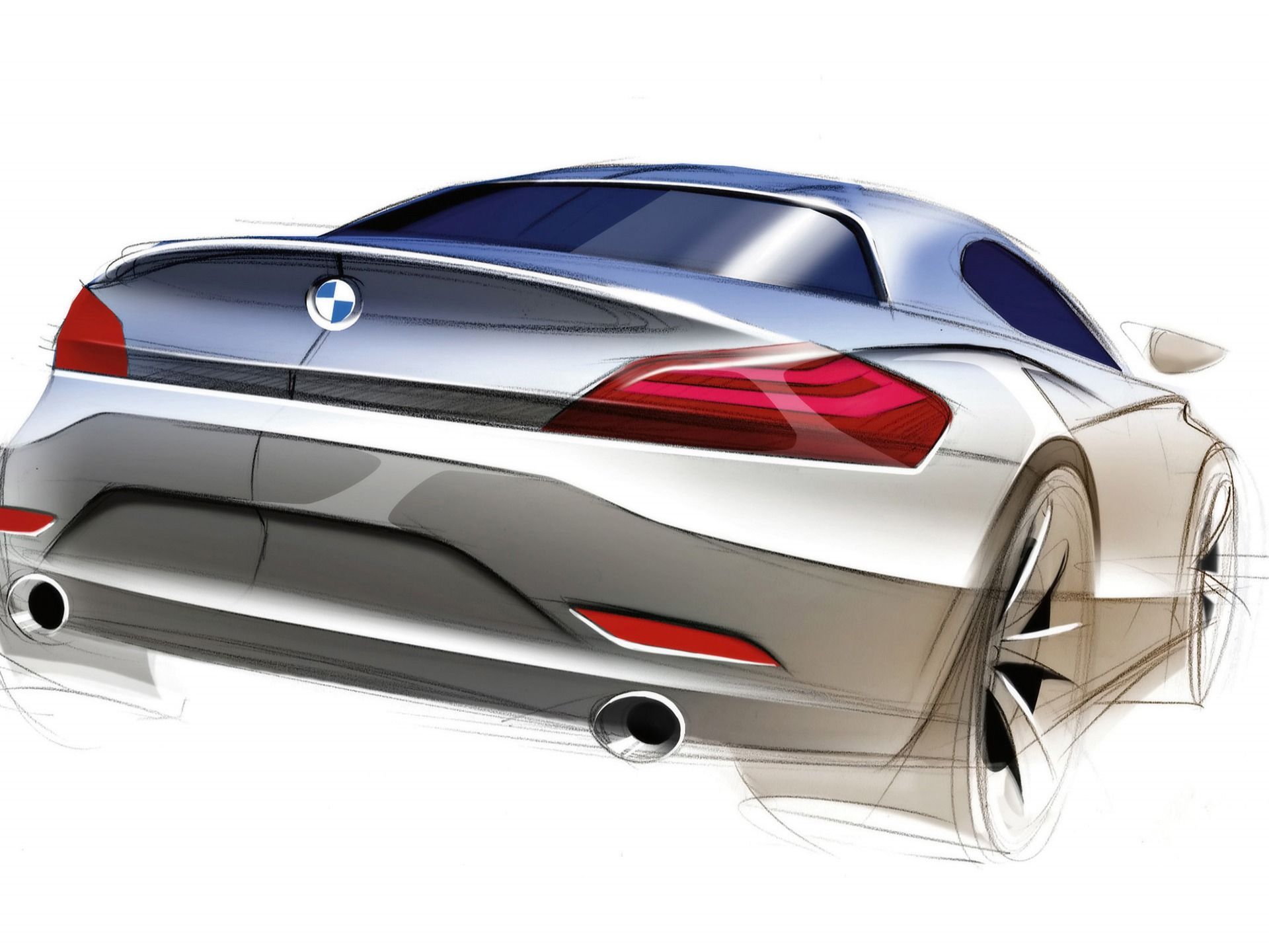BMW Z4 Roadster Sketch Wallpaper BMW Cars Wallpaper in jpg format for free download
