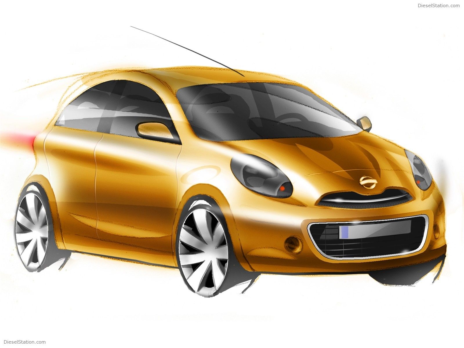 Nissan Compact Eco Car Sketch Exotic Car Wallpaper of 4, Diesel Station