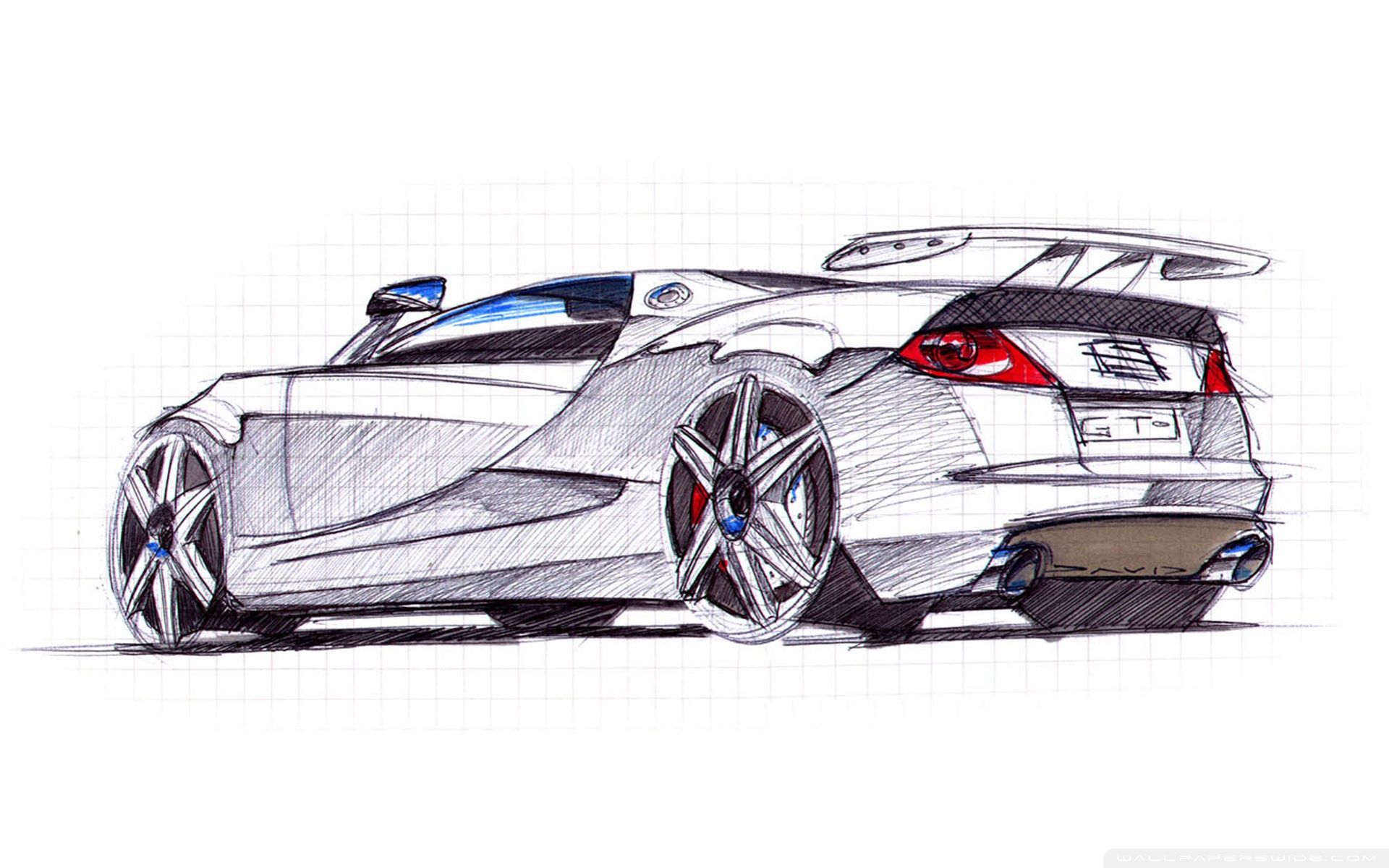 Download Car Sketch Wallpaper Gallery
