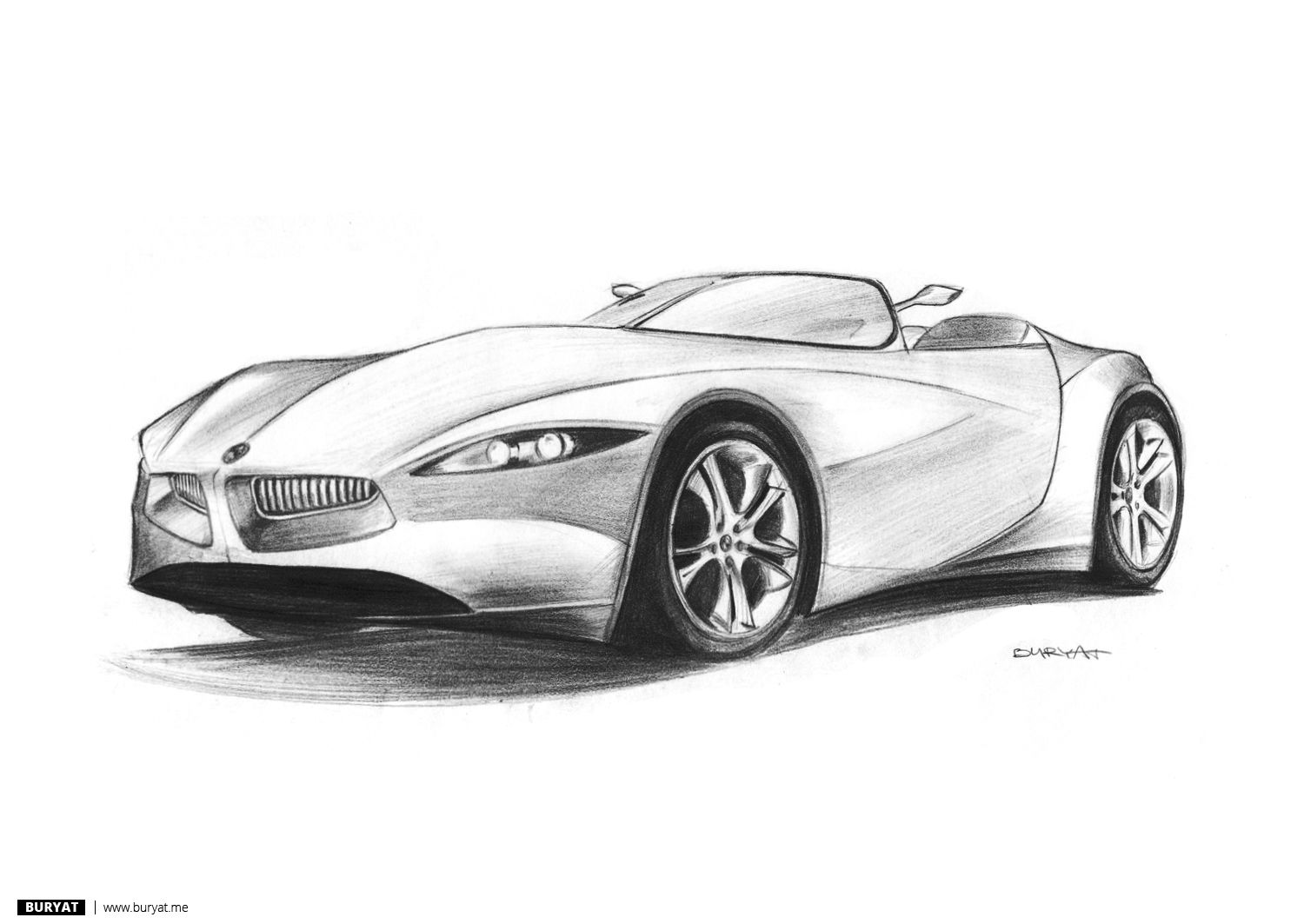 Car Drawings In Pencil, Wallpaper and Photo In HD Quality 1500x1063