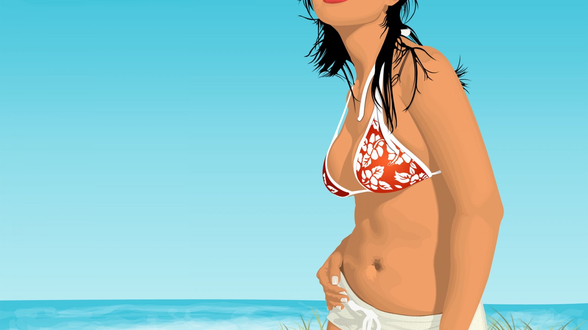 Vector girl wallpaper Definition, High Resolution HD Wallpaper, High Definition, High Resolution HD Wallpaper