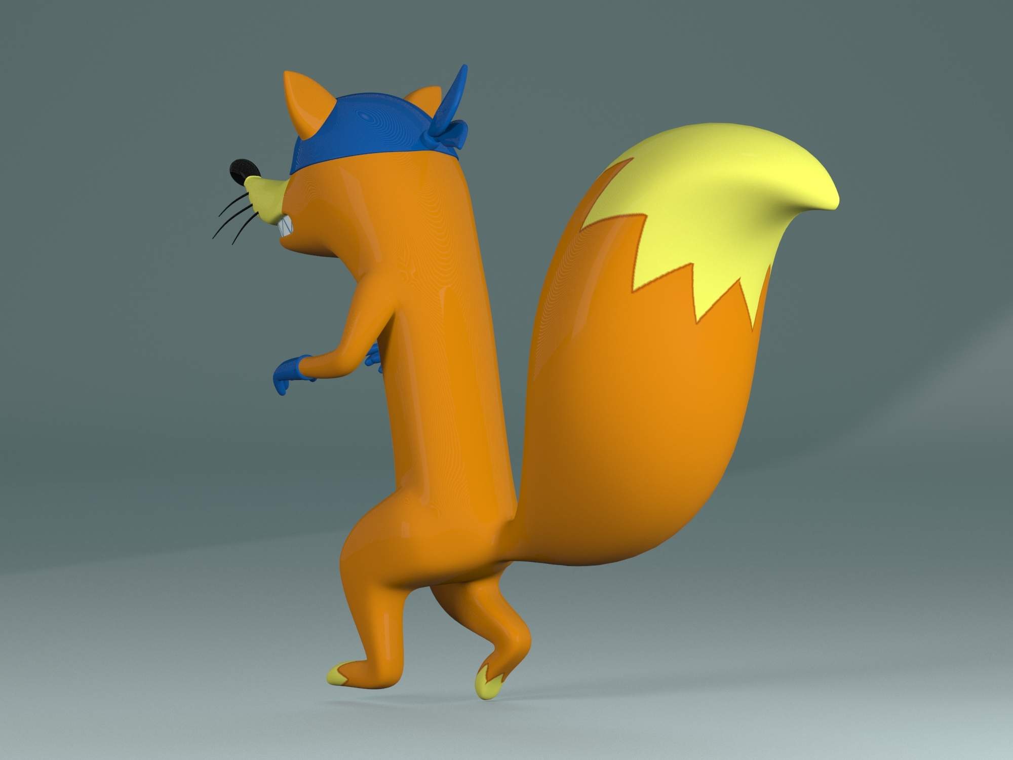 Swiper the Fox 3D Model