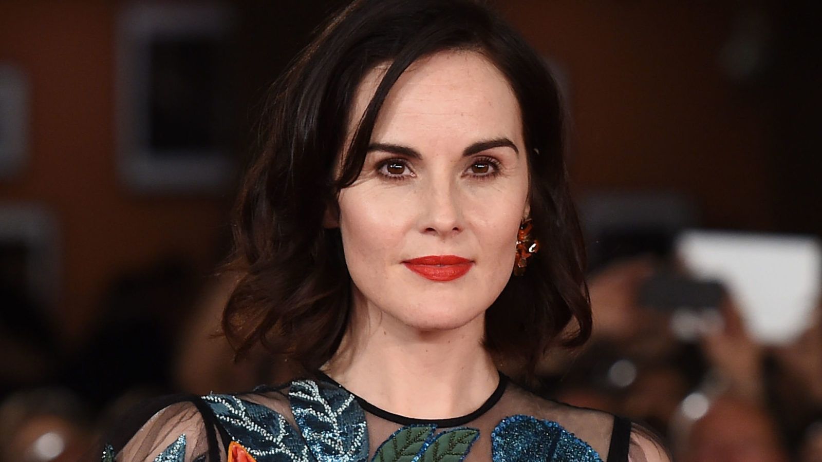 Michelle Dockery Steps Out In Sheer Black Frock Alongside Downton Abbey Co Stars