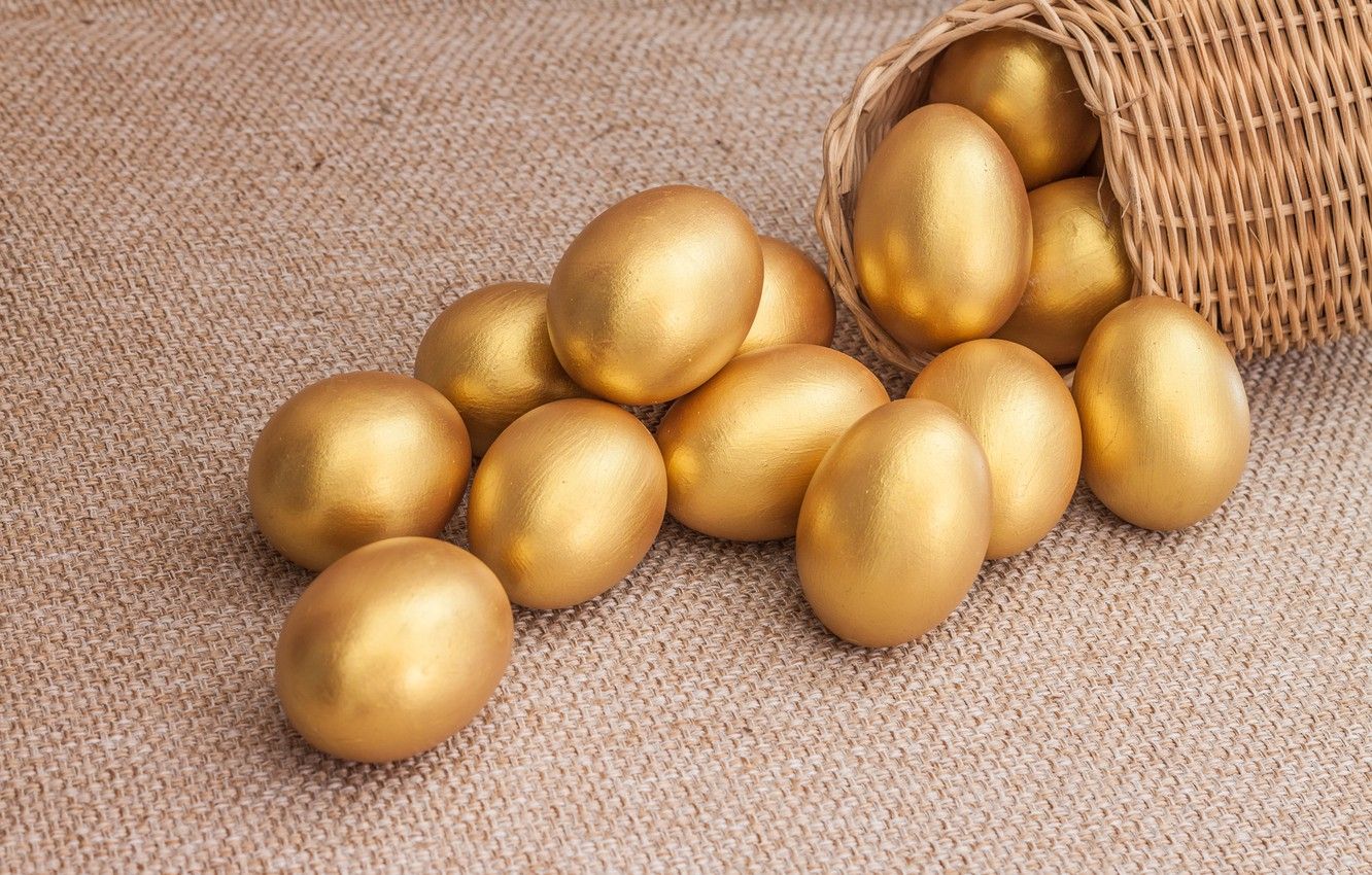 Wallpaper Easter, golden, gold, spring, Easter, eggs, Happy, the painted eggs image for desktop, section праздники