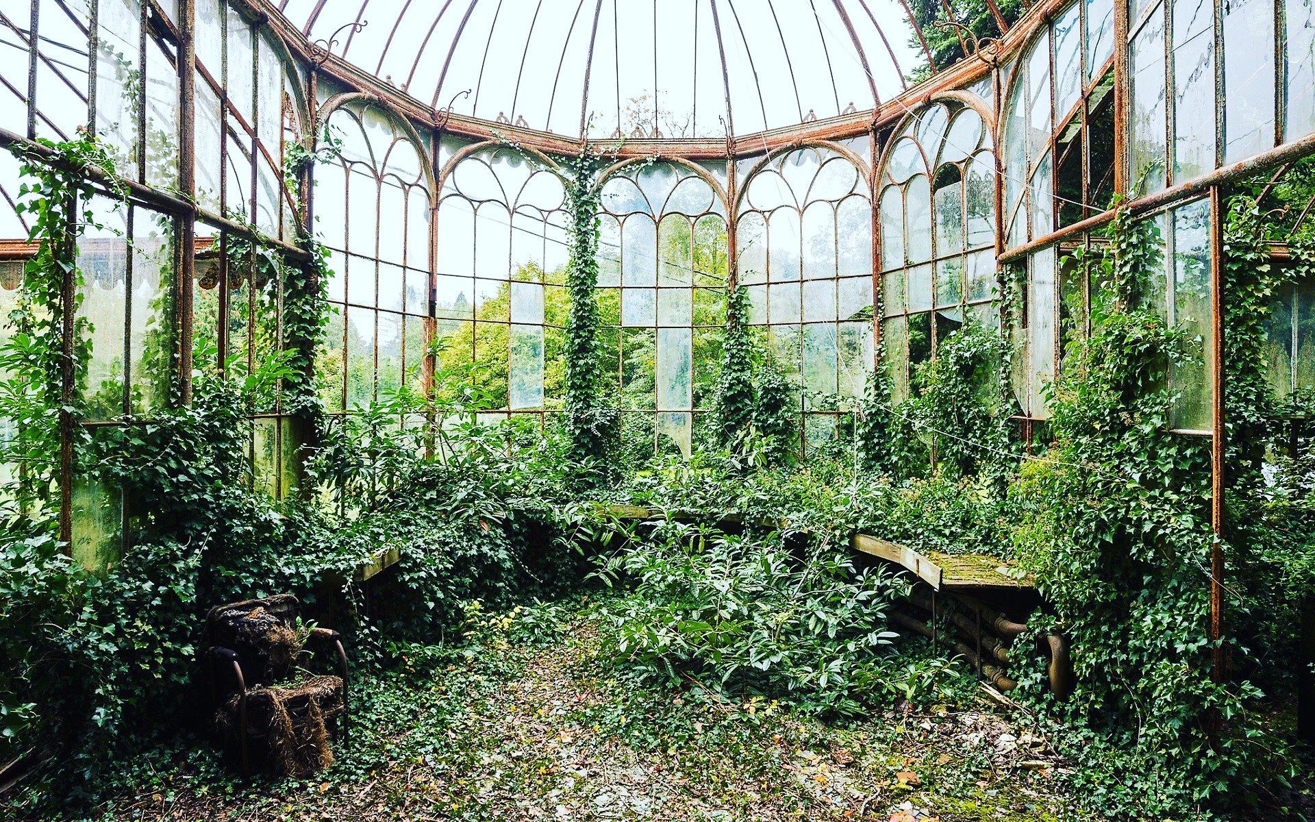 Everything about this image speaks to my soul in ways that I cannot fully. Glass house, Greenhouse, Outdoor decor