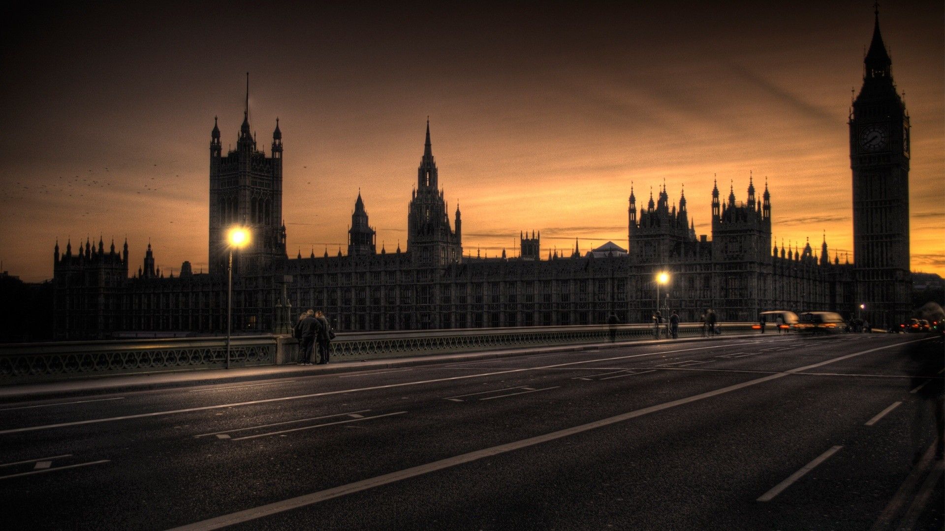 Westminster Palace At Dusk