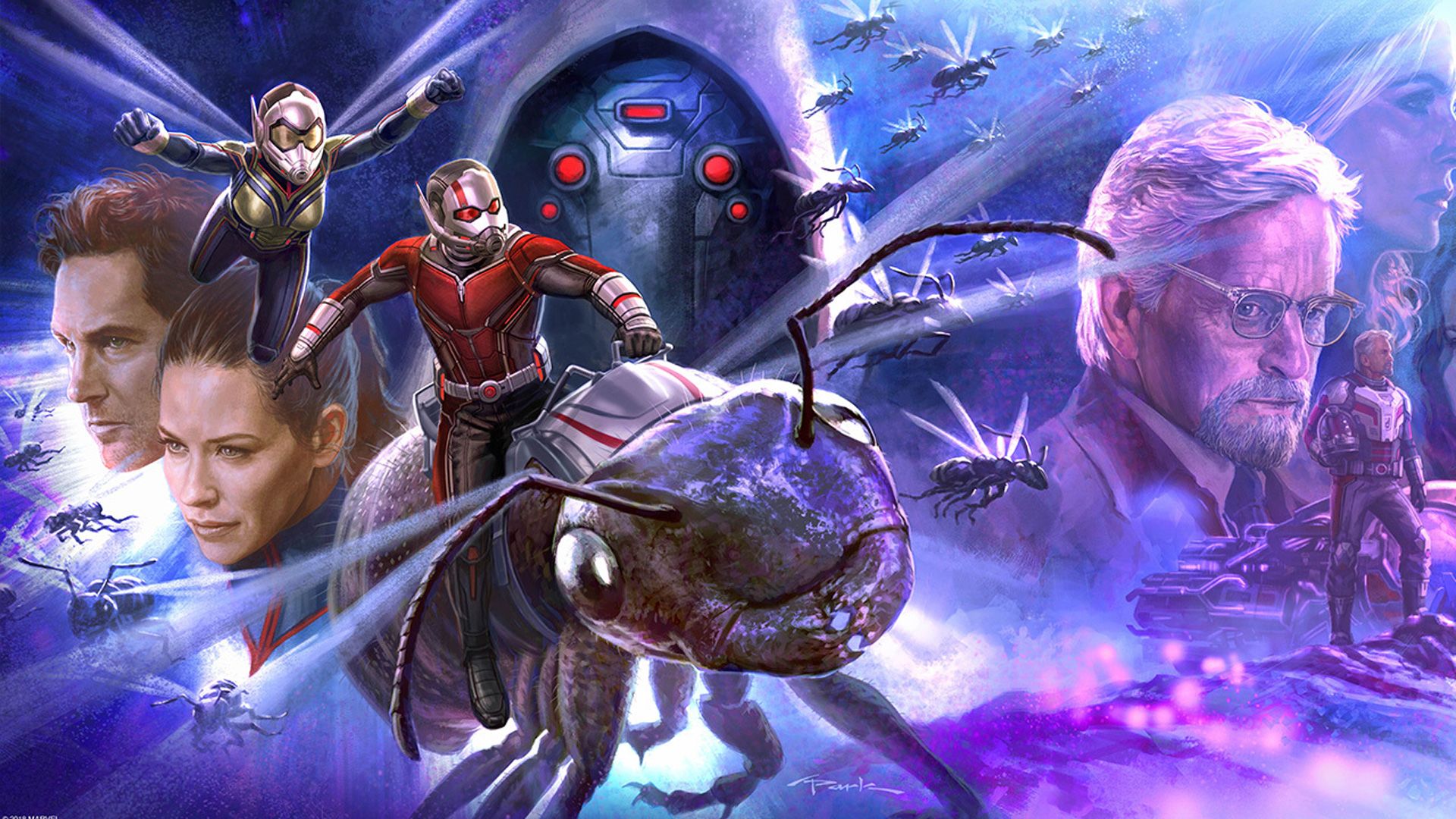 Ant Man, Wasp, Marvel, Comics, Art Wallpaper HD Wallpaper