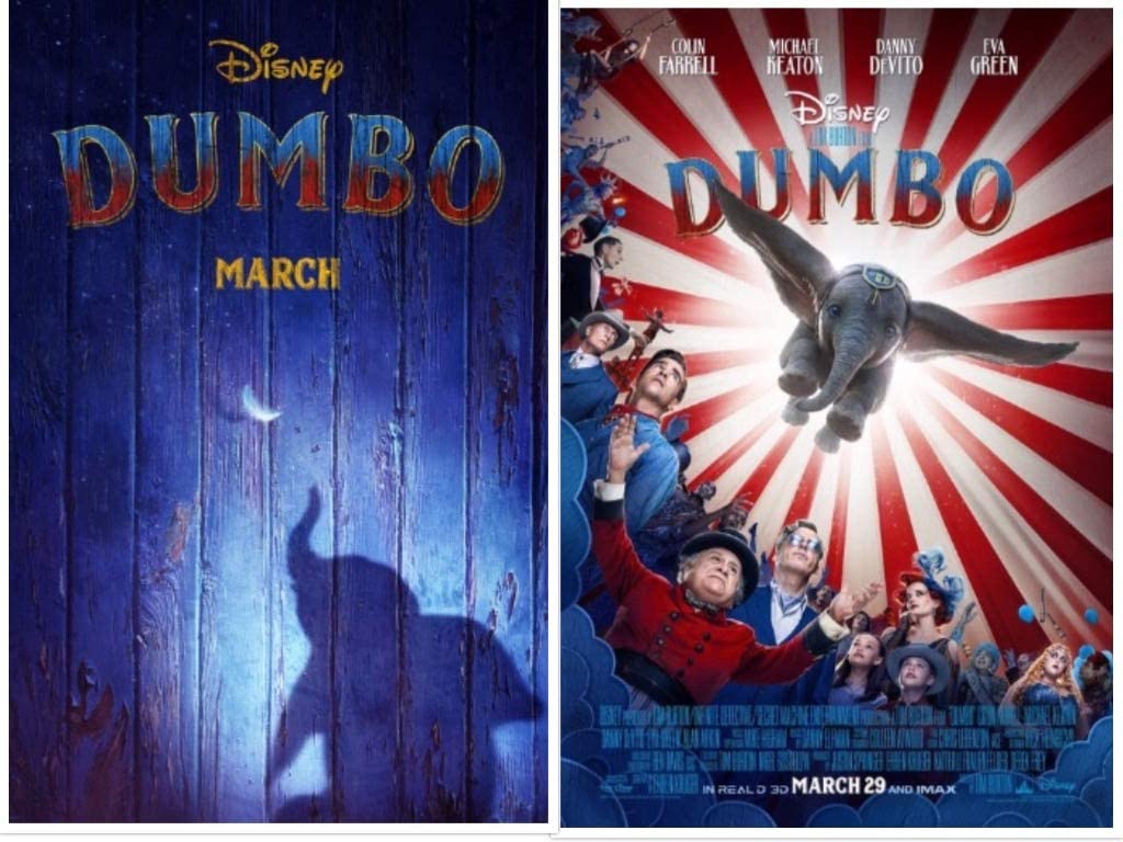 DISNEY's DUMBO D S 13.5x20 Original Promo Movie Poster 2019 Tim Burton Colin Farrell At Amazon's Entertainment Collectibles Store