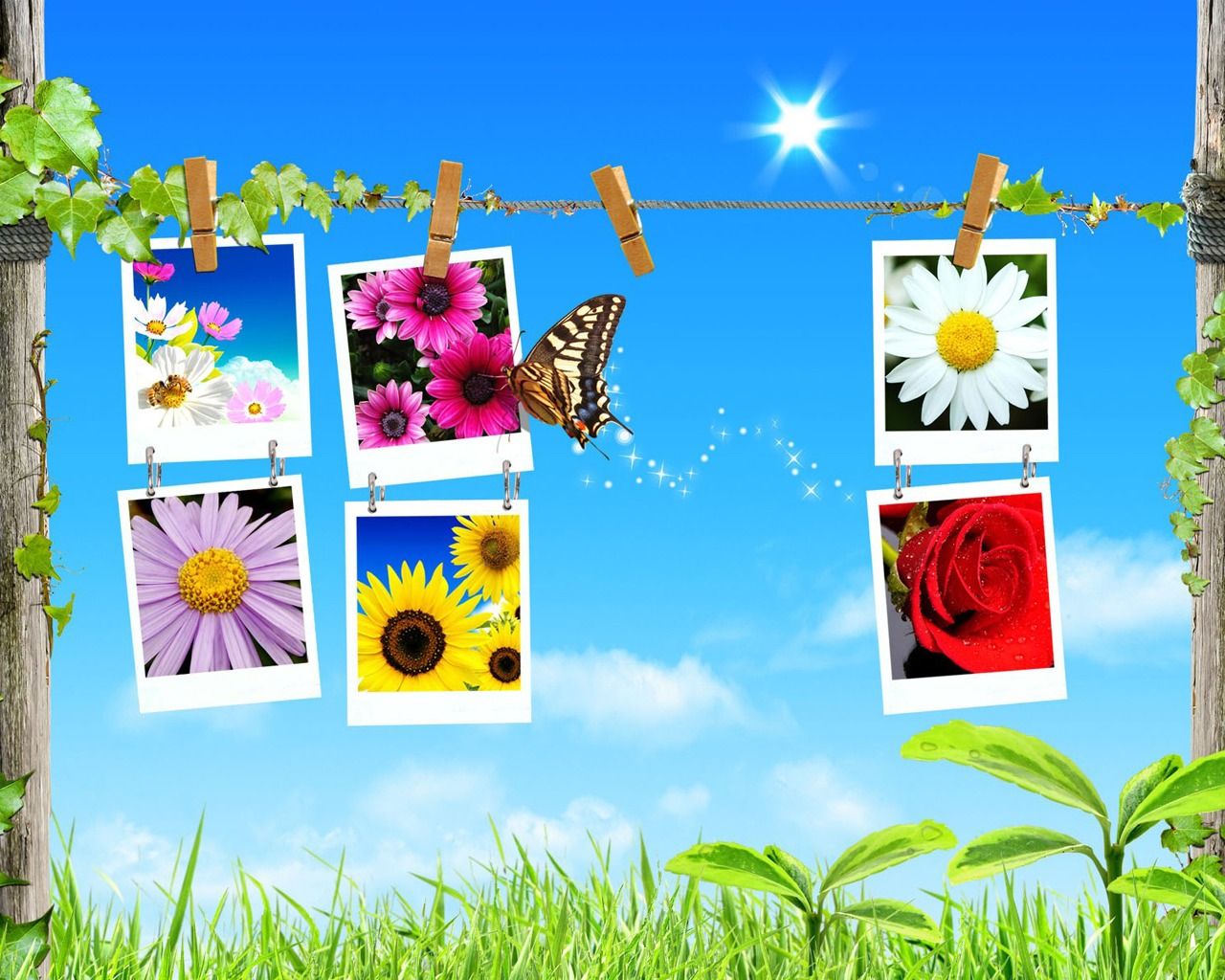 Spring Collage Wallpaper Spring Nature Wallpaper in jpg format for free download
