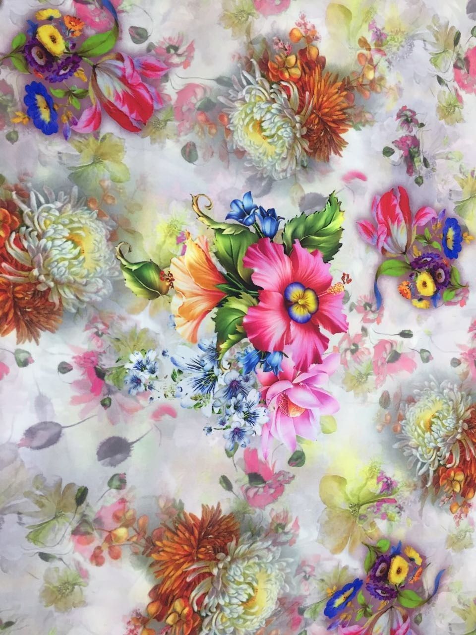 Collage Art Floral Wallpaper