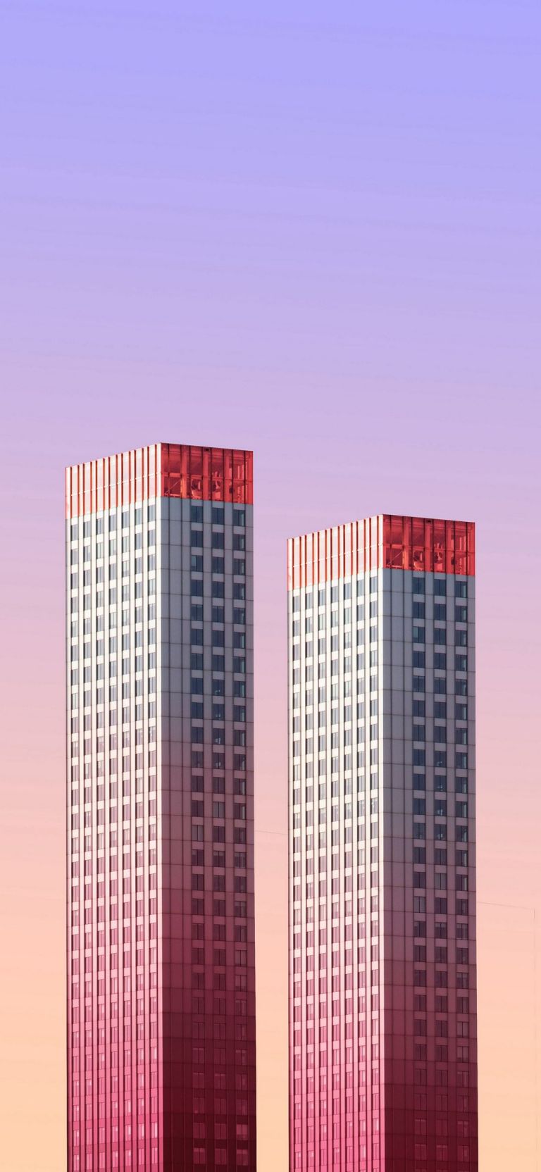 Tall Buildings Architecture Pink Sky Android Amazing 4K Wallpaper