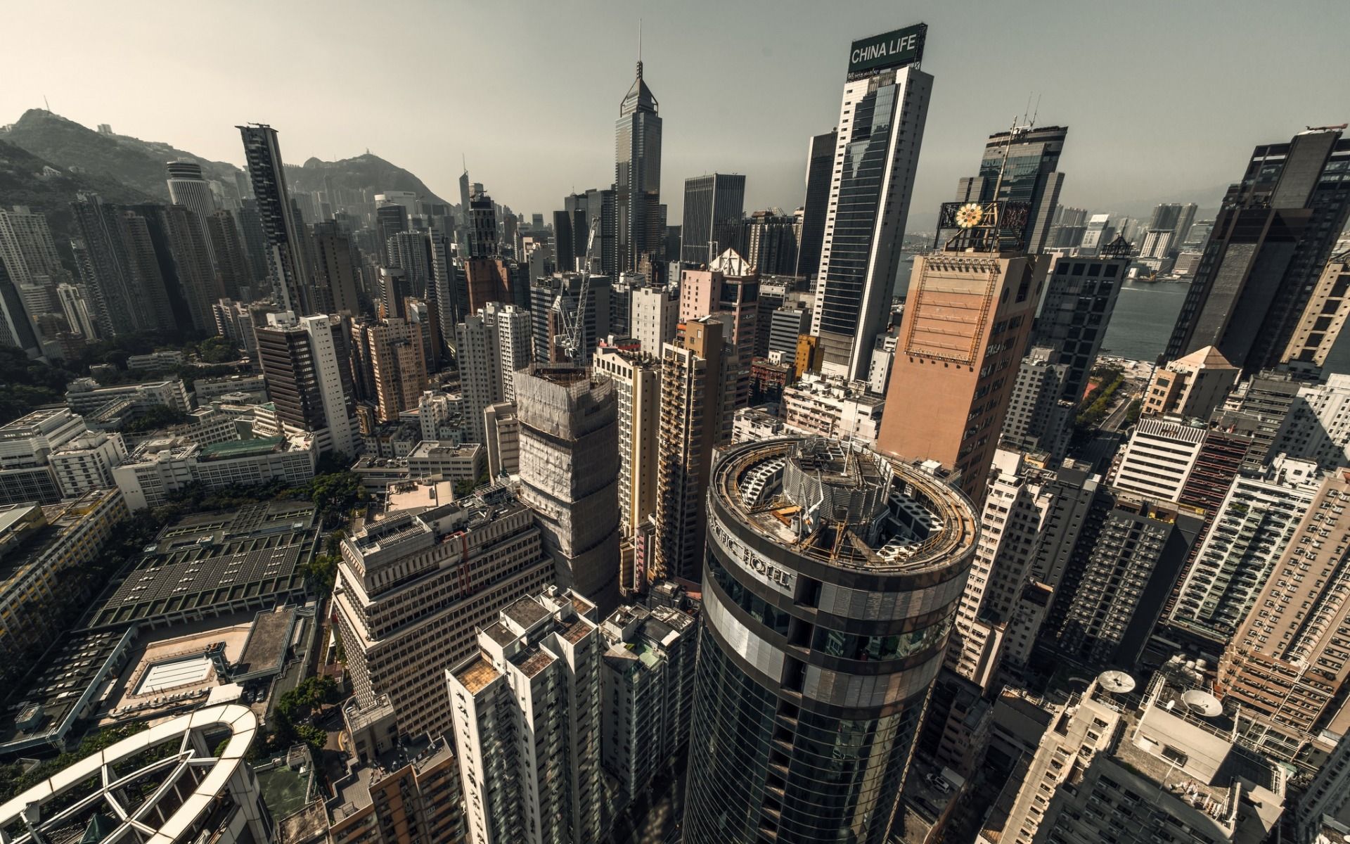 Download wallpaper Hong Kong, Wan Chai, modern architecture, skyscrapers, business centers, tall buildings, China for desktop with resolution 1920x1200. High Quality HD picture wallpaper