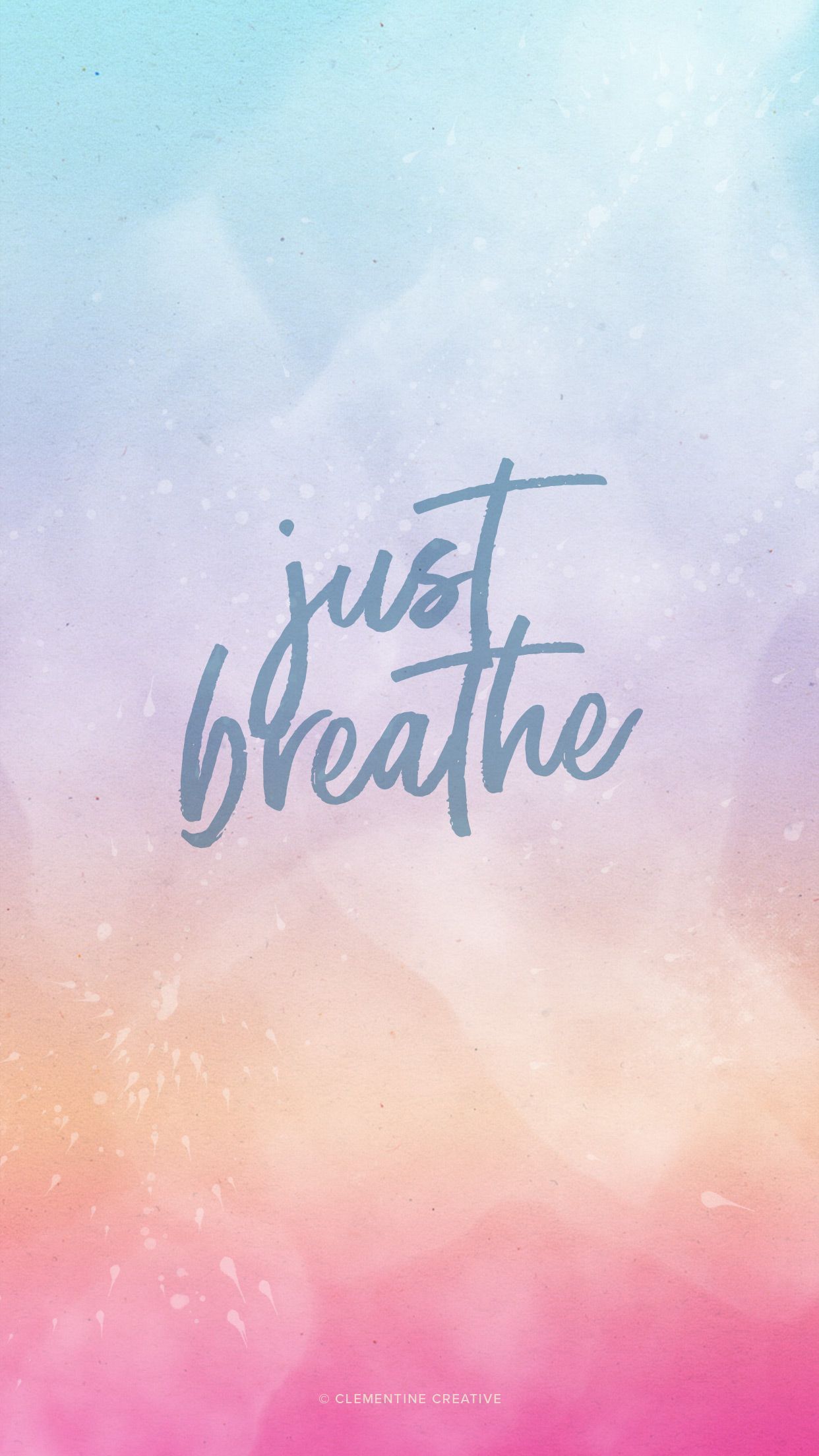 Just Breathe Desktop, Tablet and Mobile Wallpaper. Wallpaper iphone quotes, Phone wallpaper quotes, Wallpaper quotes