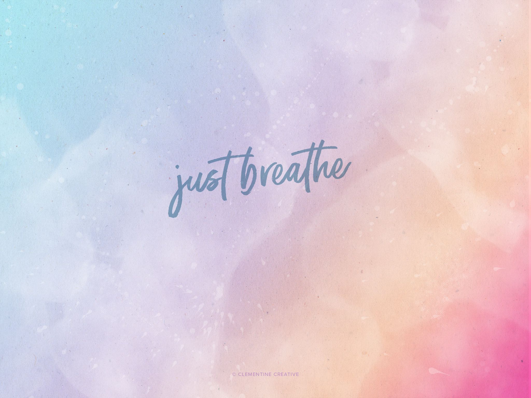 Just Breathe Desktop, Tablet and Mobile Wallpaper. Chill wallpaper, Desktop wallpaper macbook, Laptop wallpaper quotes