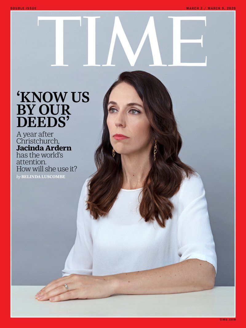 Prime Minister Jacinda Ardern on Time magazine cover to mark year since Christchurch attack