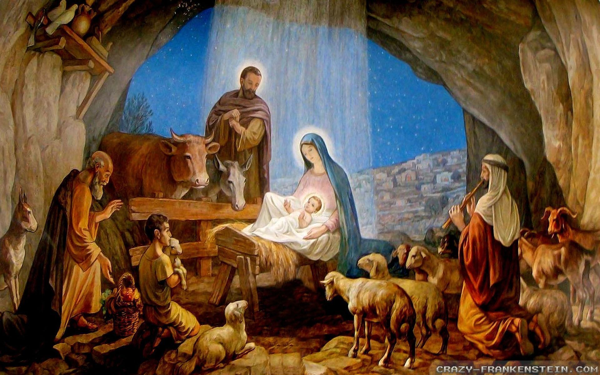 Scriptures Jesus Nativity Wallpaper