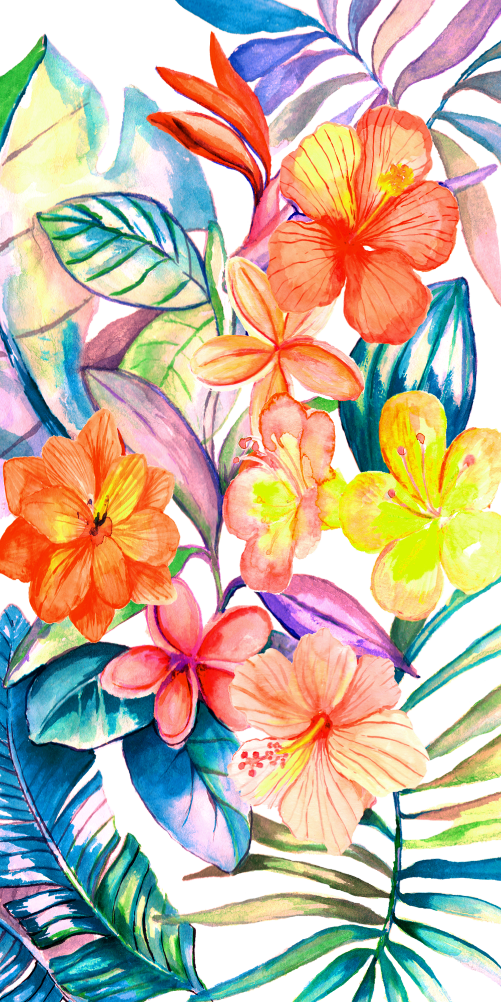 Tropical #Jungle. #Casetify #iPhone #Art #Design #Floral #Flowers. Wallpaper iphone summer, Bright wallpaper, Art prints