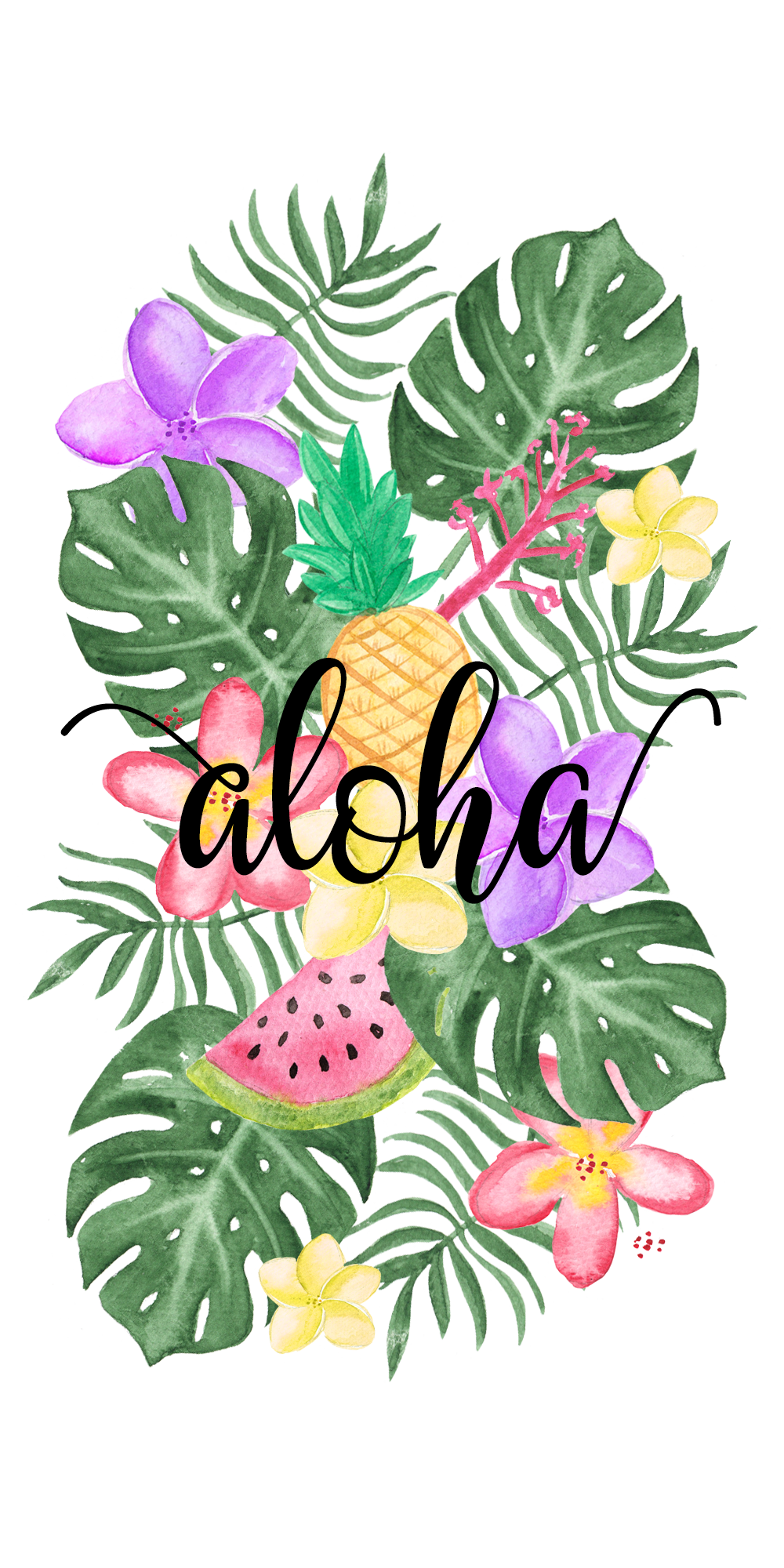 Tropical #Floral #Vibes. #Casetify #iPhone #Art #Design #Illustration #Flowers. iPhone wallpaper tropical, Wallpaper iphone summer, Cute summer wallpaper