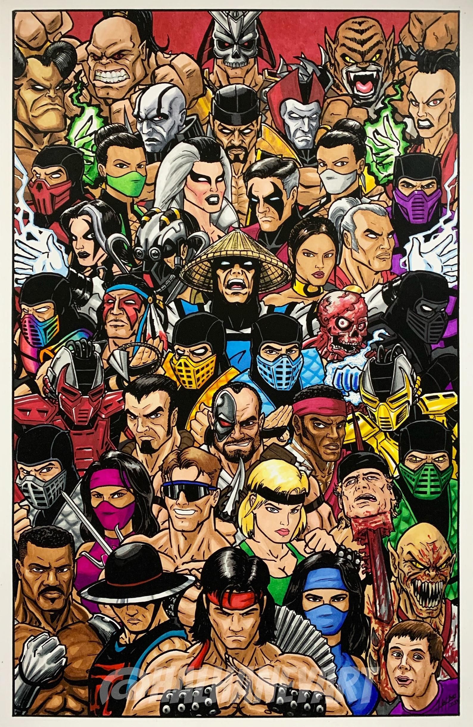 Mortal Kombat '90s Fine Art Print. Mortal kombat art, Mortal kombat comics, Raiden mortal kombat