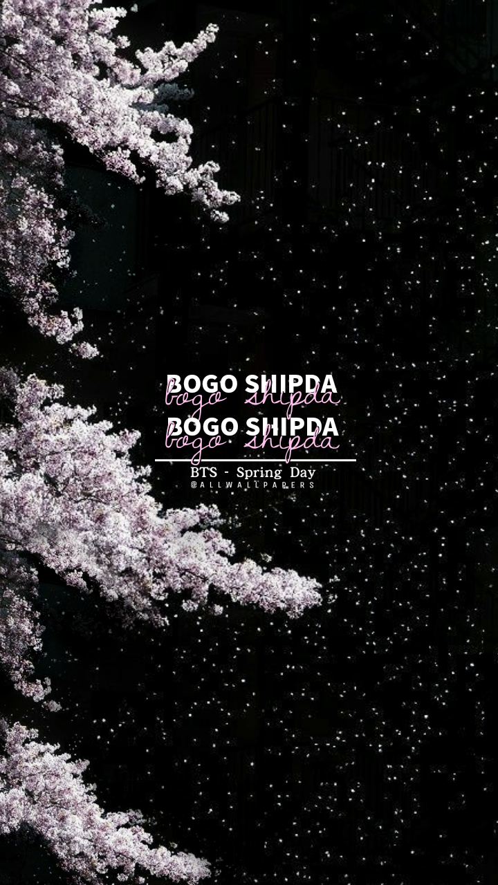 BTS Spring Day wallpaper Lockscreen BTS papel de parede e tela de bloqueio. Kpop. Bts spring day wallpaper, Bts lyric, Bts wallpaper lyrics