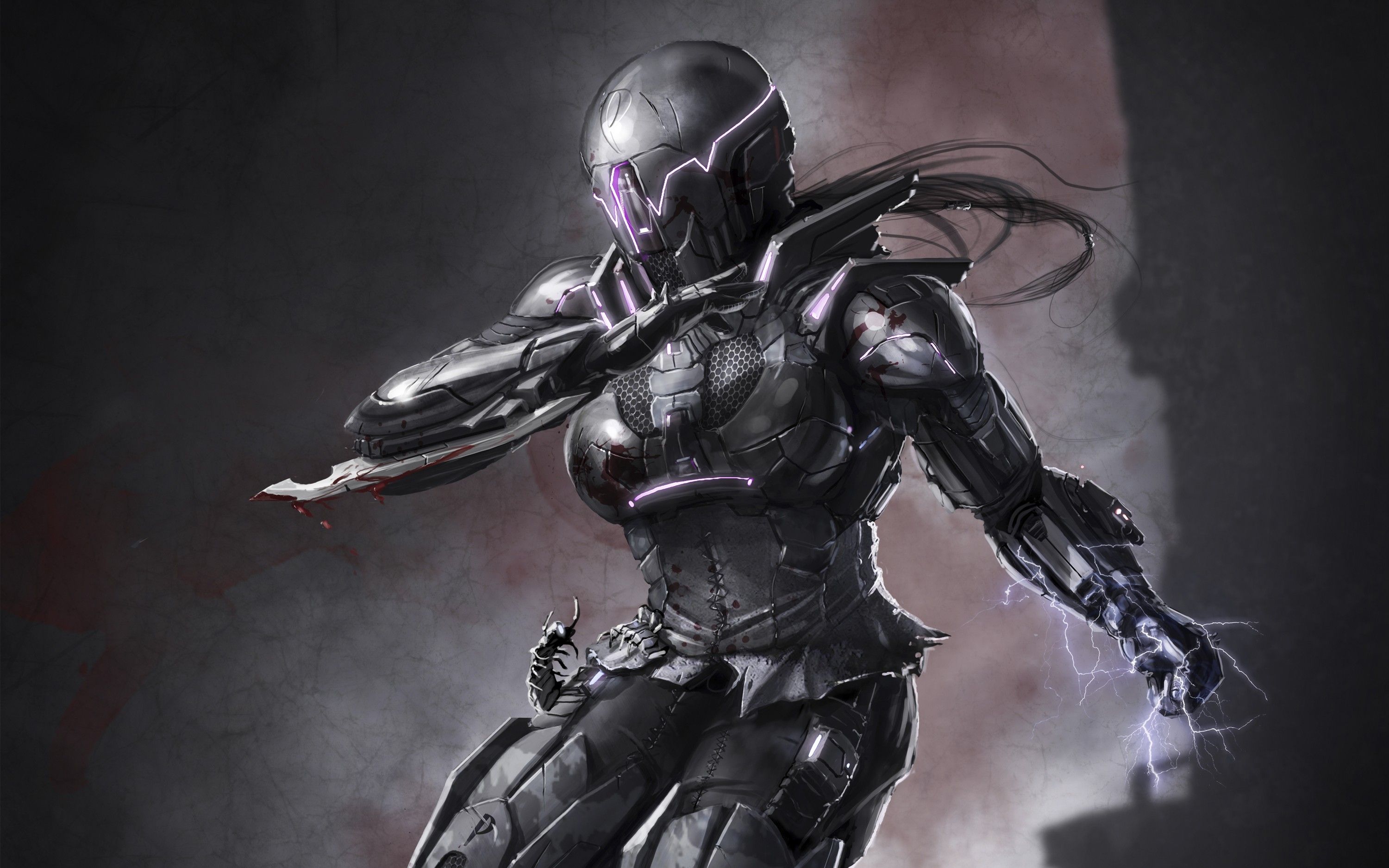 Download Wallpaper, Download women blood fantasy art armor artwork 3000x1875 wallpaper Wallpaper –Free Wallpaper Download