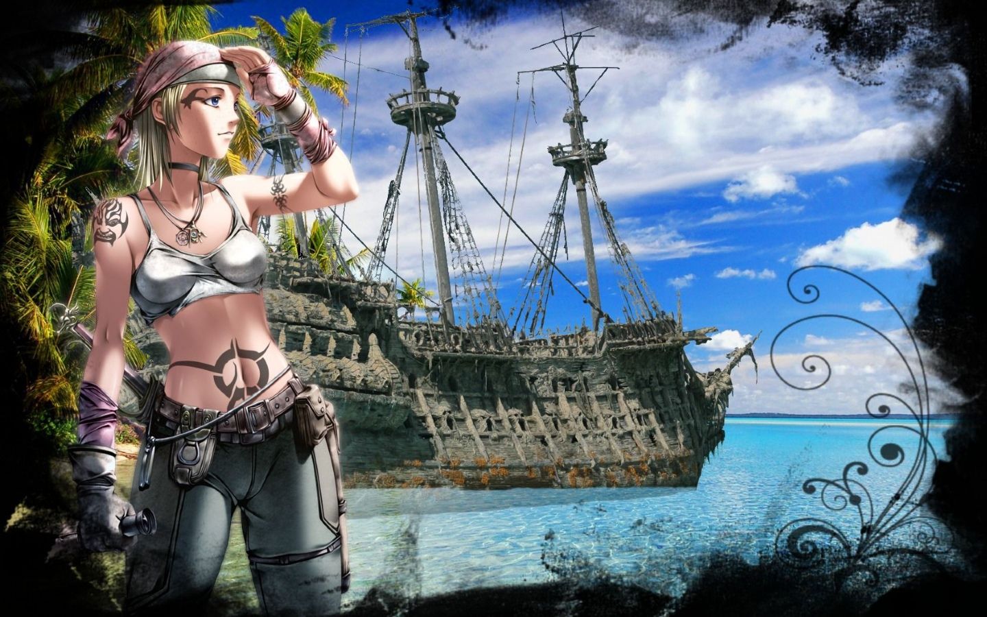 Pirate Women Art Wallpaper