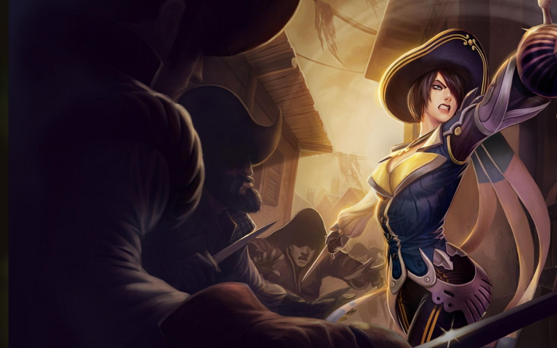 Hot Drawn Female Pirates. women men pirates fantasy art artwork swords 2430x1434 wallpaper Art. League of legends, Royal guard, Lol league of legends
