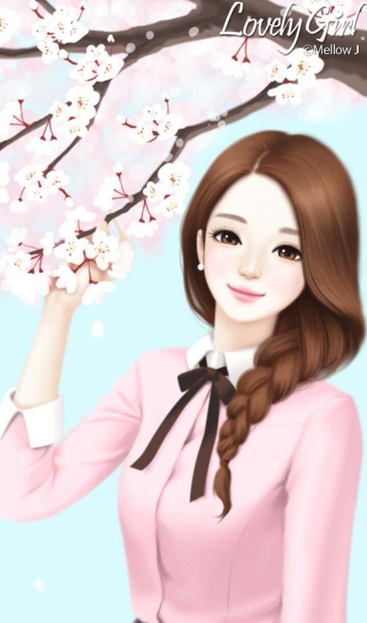art, art girl, background, beautiful, beautiful girl, beauty, cartoon, cute art, design, drawing, Enakei, fashion, girl, illustration, illustration girl, sakura, sweet, sweet girl, wallpaper, we heart it, pink background, lovely girl, beautiful