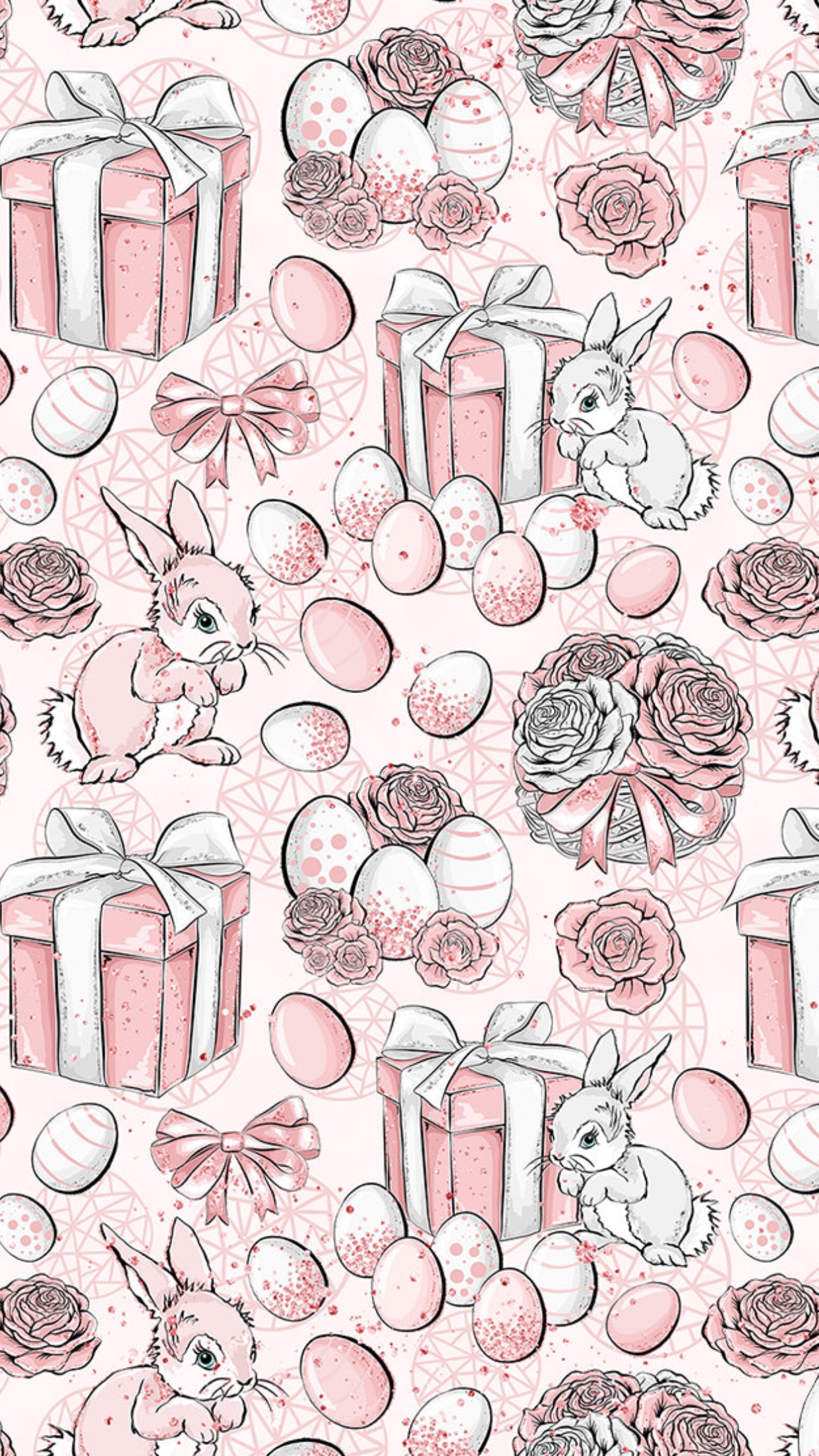 W.✿‿PHONE. Easter wallpaper, Bunny wallpaper, Wallpaper iphone cute