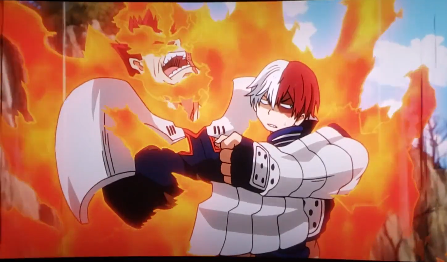 Todoroki Endeavor Hug