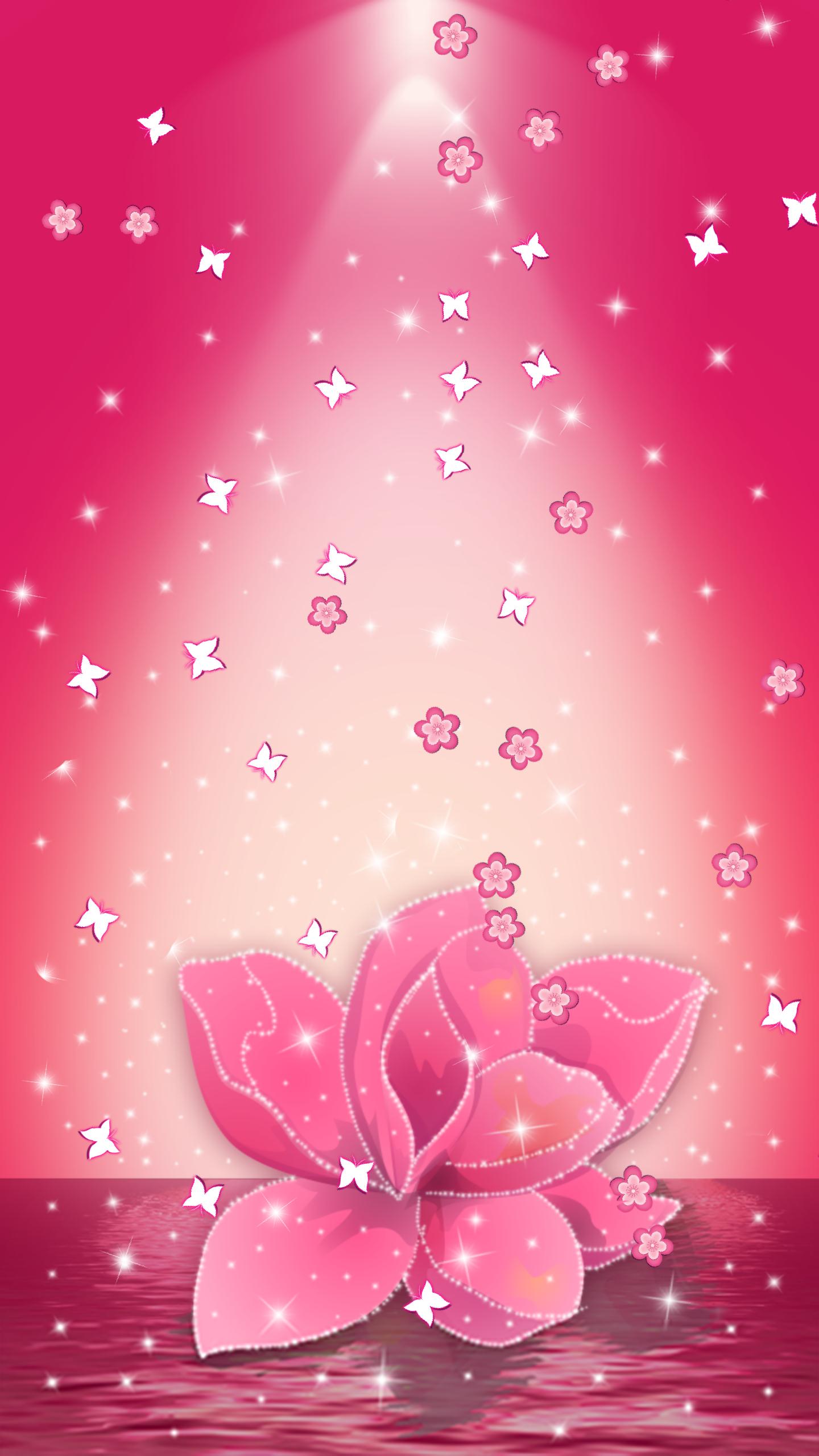 Beautiful Flowers Glowing Live Wallpaper for Android