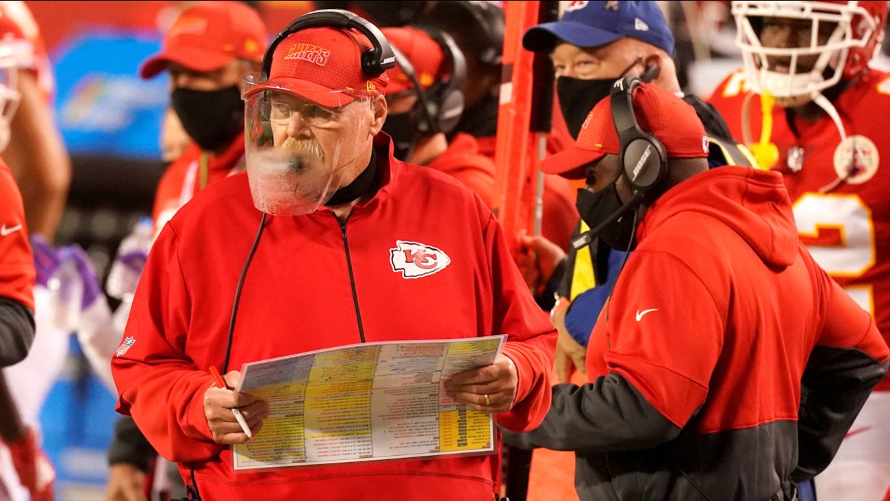 NFL 2020: Kansas City Chiefs' Andy Reid's foggy face shield and more top moments from Thursday Night Football