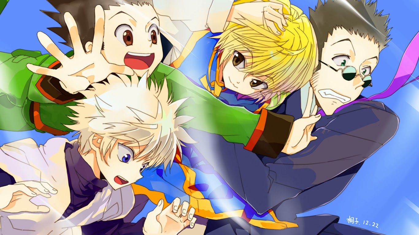 Free download Kurapika Gon Killua Leorio Hunter X Hunter HD wallpaper [1366x768] for your Desktop, Mobile & Tablet. Explore Hunter X Hunter HD Wallpaper. Hunter Wallpaper, Hunter X Hunter