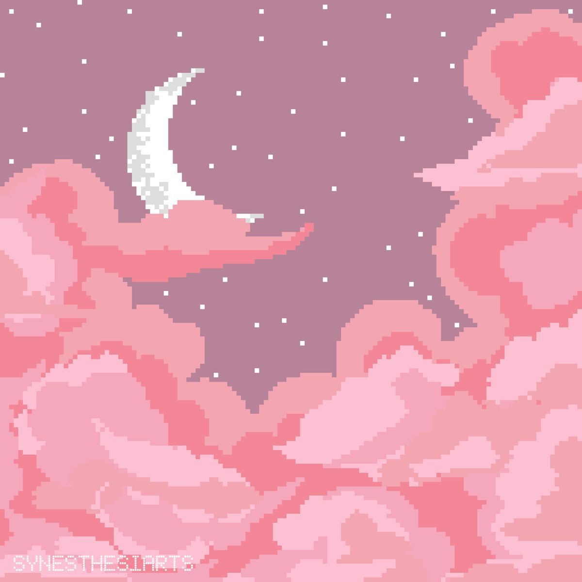 good night. Pixel art background, Anime scenery wallpaper, Pastel pink aesthetic