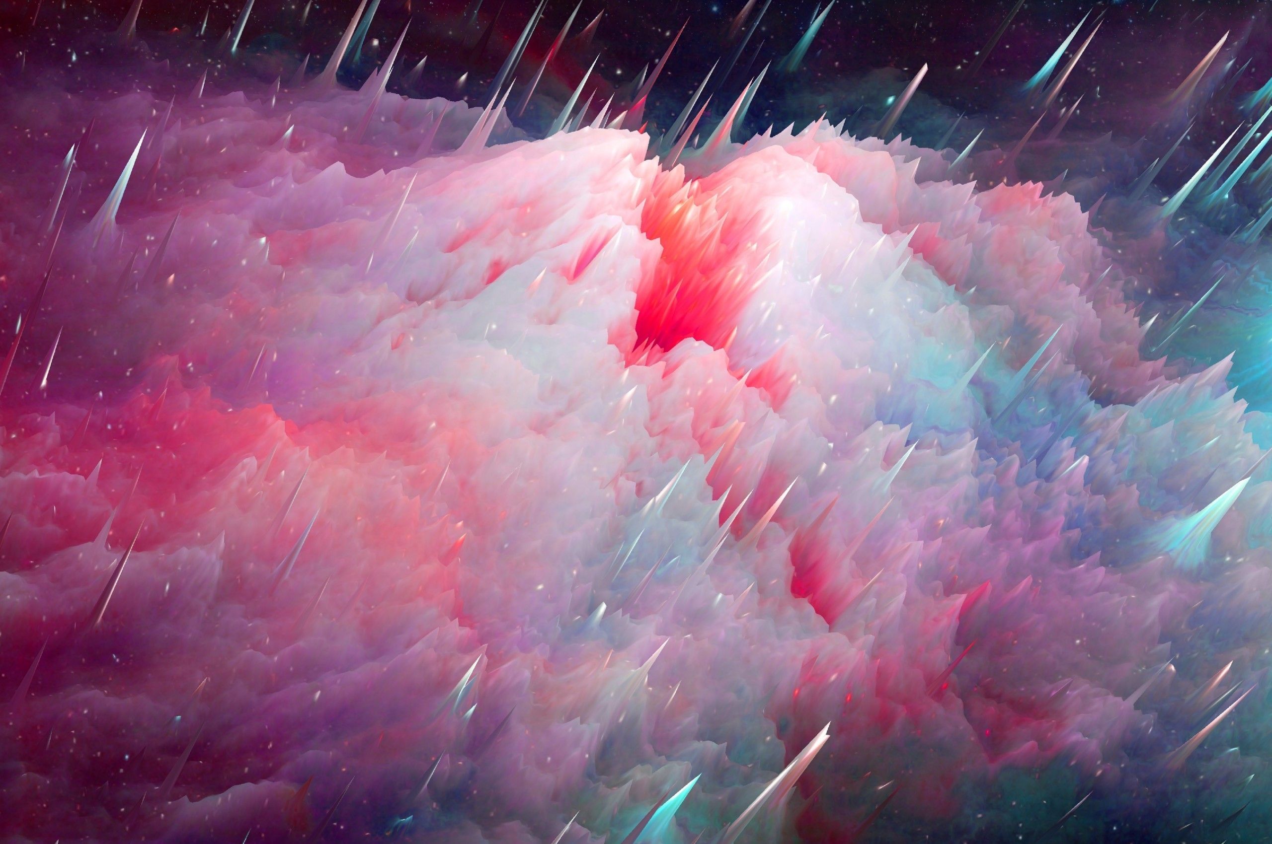 Download 2560x1700 Clouds, Stars, Pink Wallpaper for Chromebook Pixel