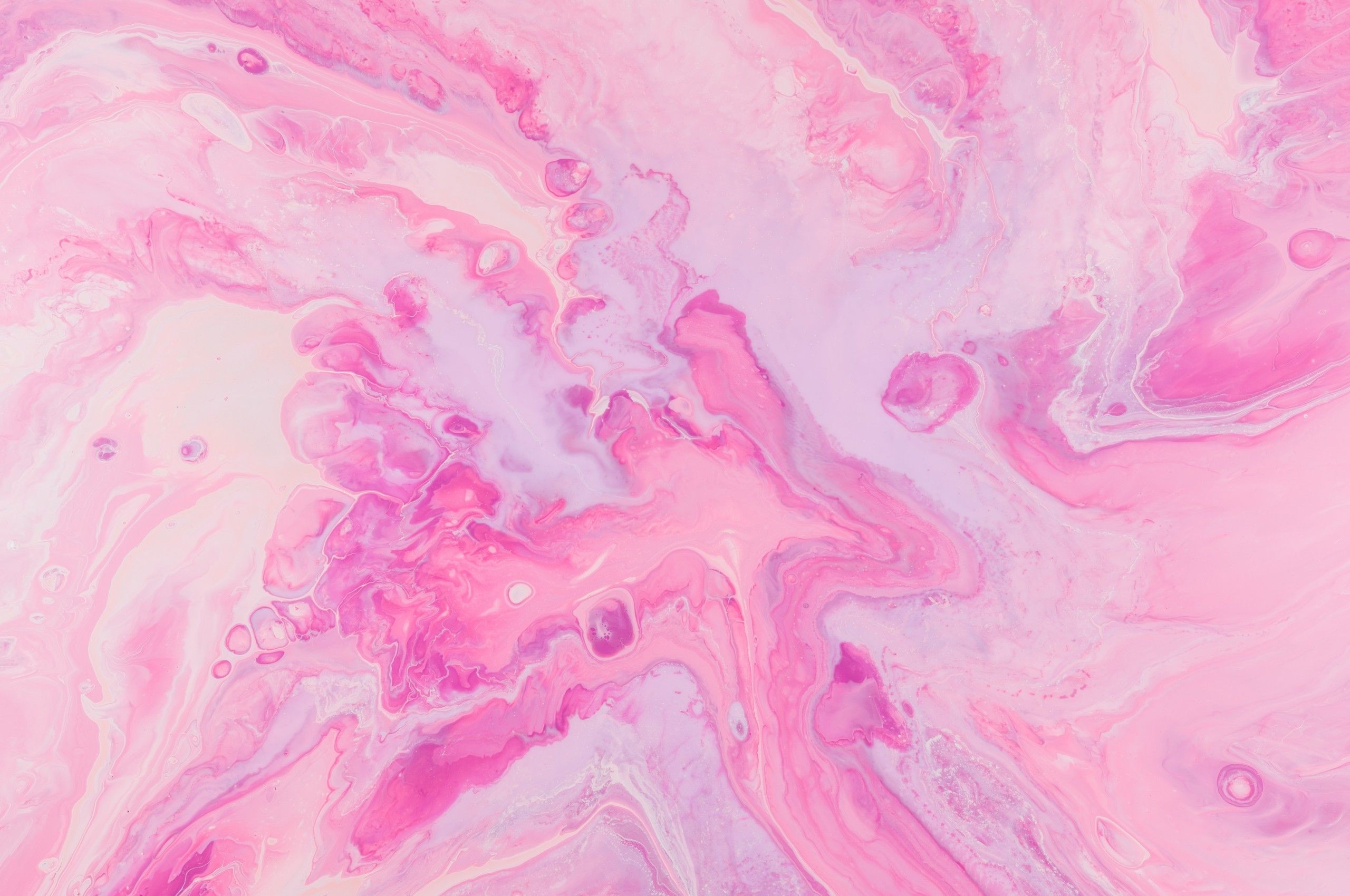 Download 2560x1700 Pink Liquid, Stain Texture, Pattern, Bubbles Wallpaper for Chromebook Pixel