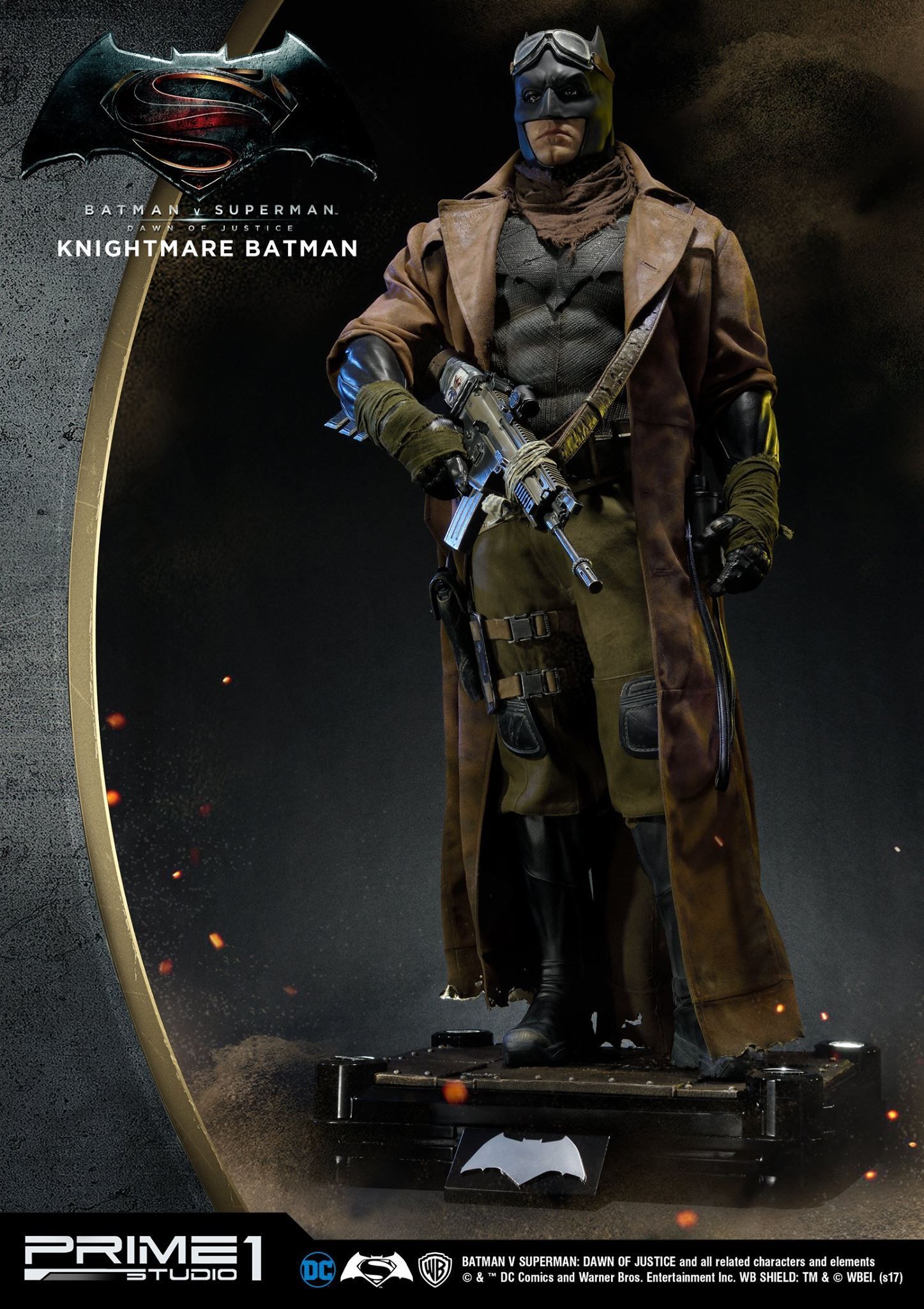 Prime 1 Studio Batman V Superman Knightmare Batman Half Scale Statue. Batman Statue, Batman, Batman V Superman: Dawn Of Justice