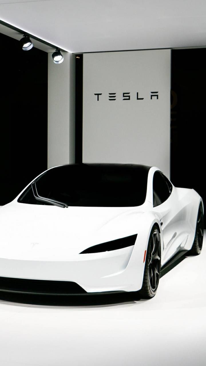 Pure White Tesla wallpaper