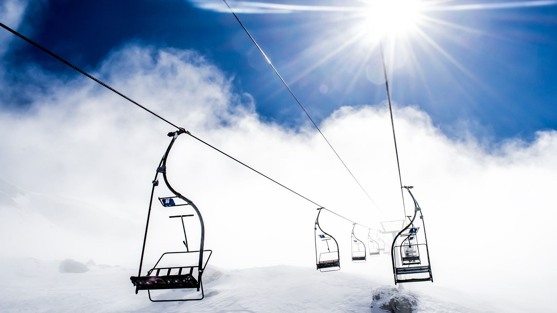 Auli Chair Car. HD widescreen wallpaper, Skiing, Storm wallpaper