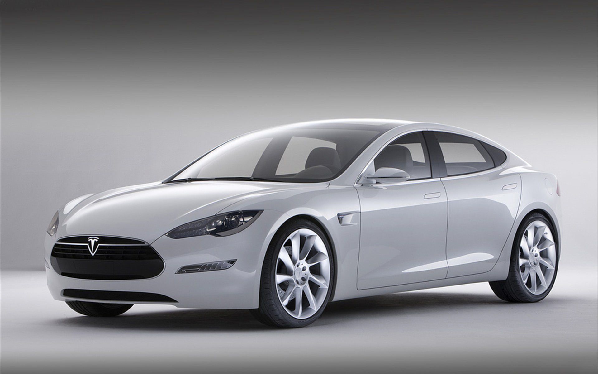 Tesla Model S White Wallpaper 2013