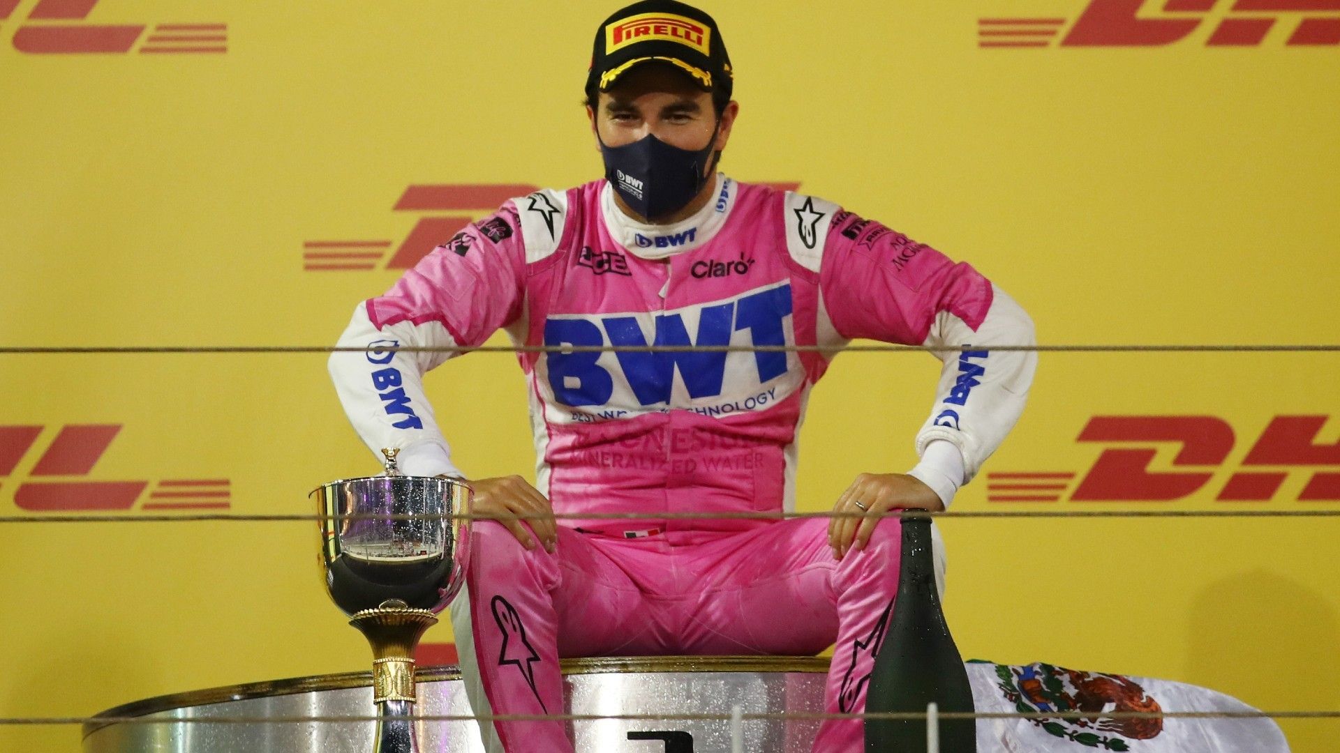 GP Sakhir F1 2020: Checo Pérez, primer mexicano en ganar en F1 en 50 años y primer latino desde Pastor Maldonado en 2012. MARCA Claro Usa