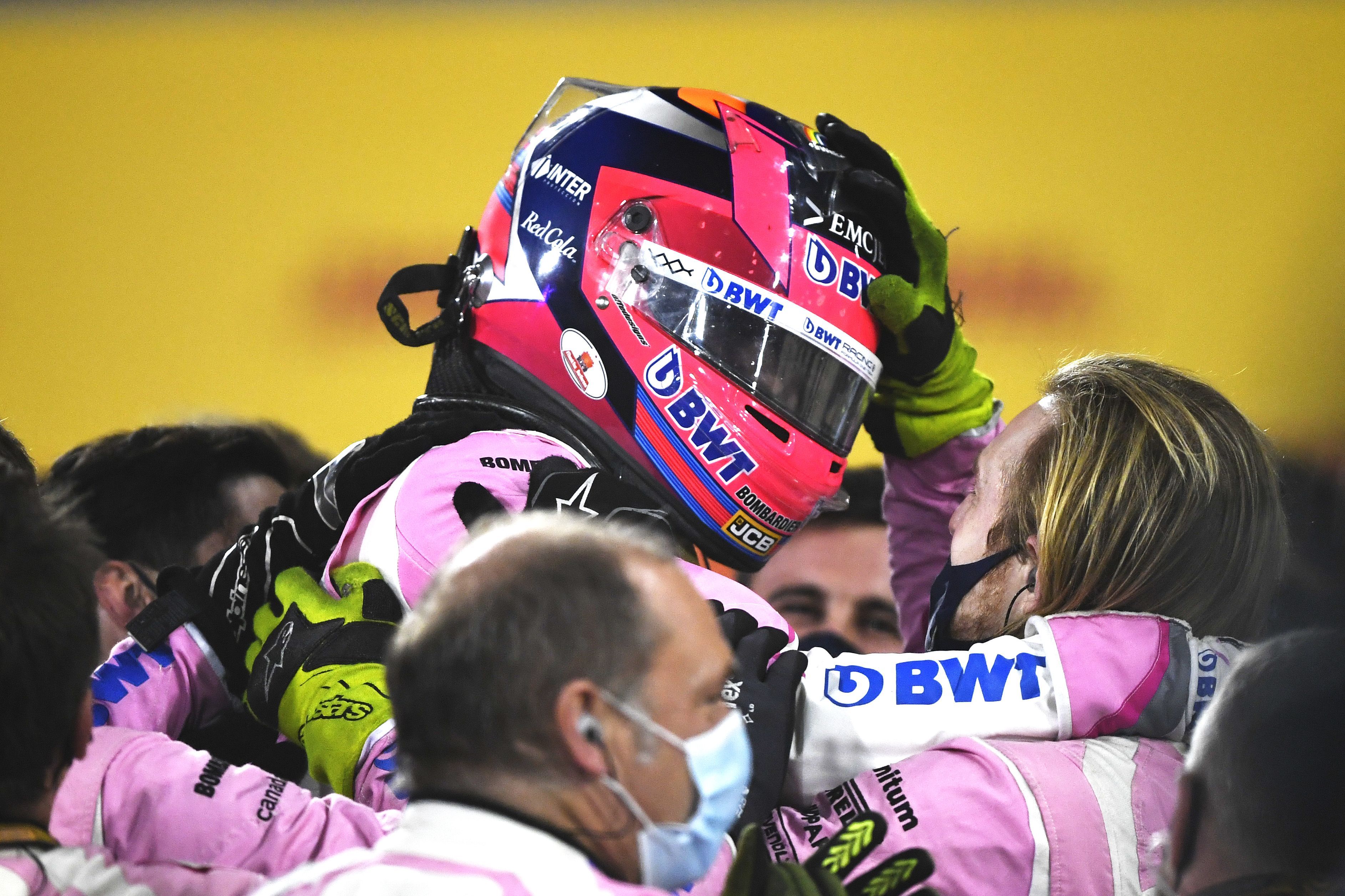 Sergio Perez's win in the F1 Sakhir Grand Prix in Picture