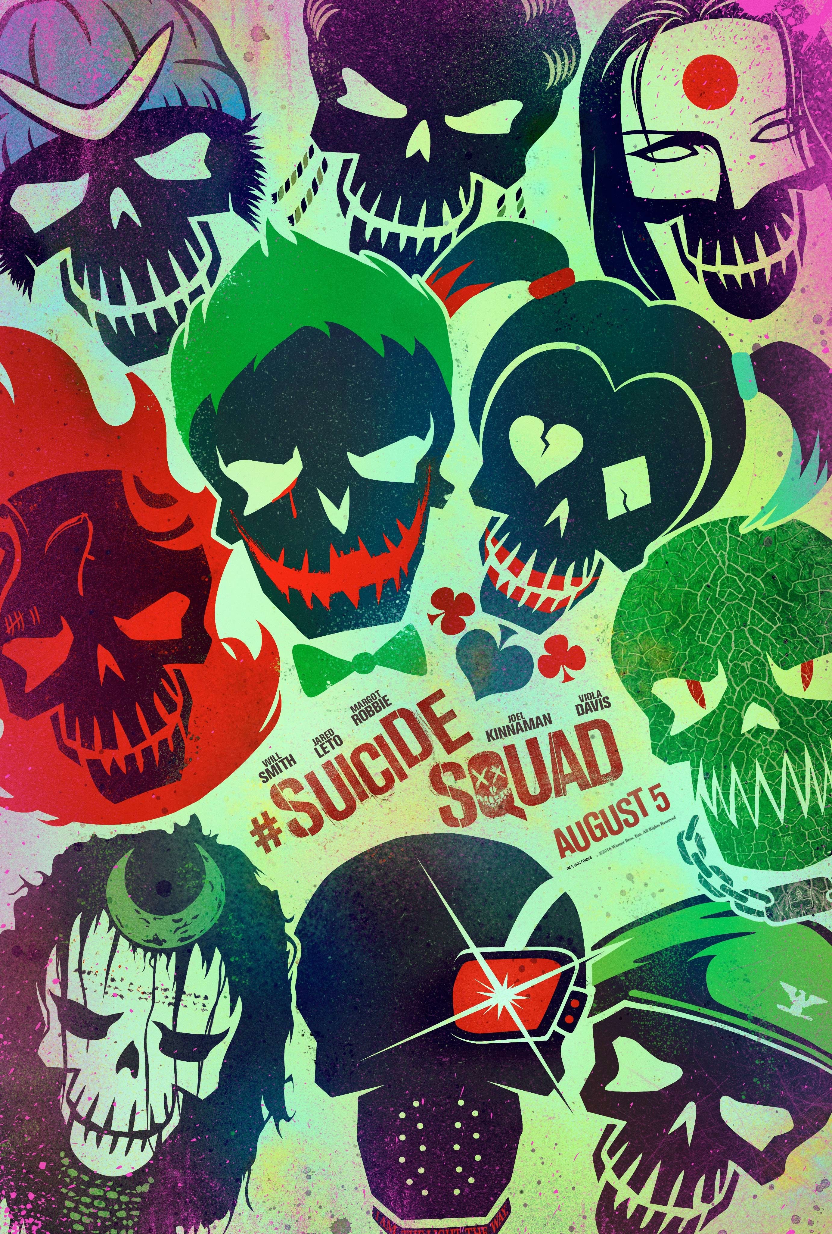 Wallpaper, illustration, cartoon, Suicide Squad, comics, poster, ART, font, album cover, comic book 2764x4096
