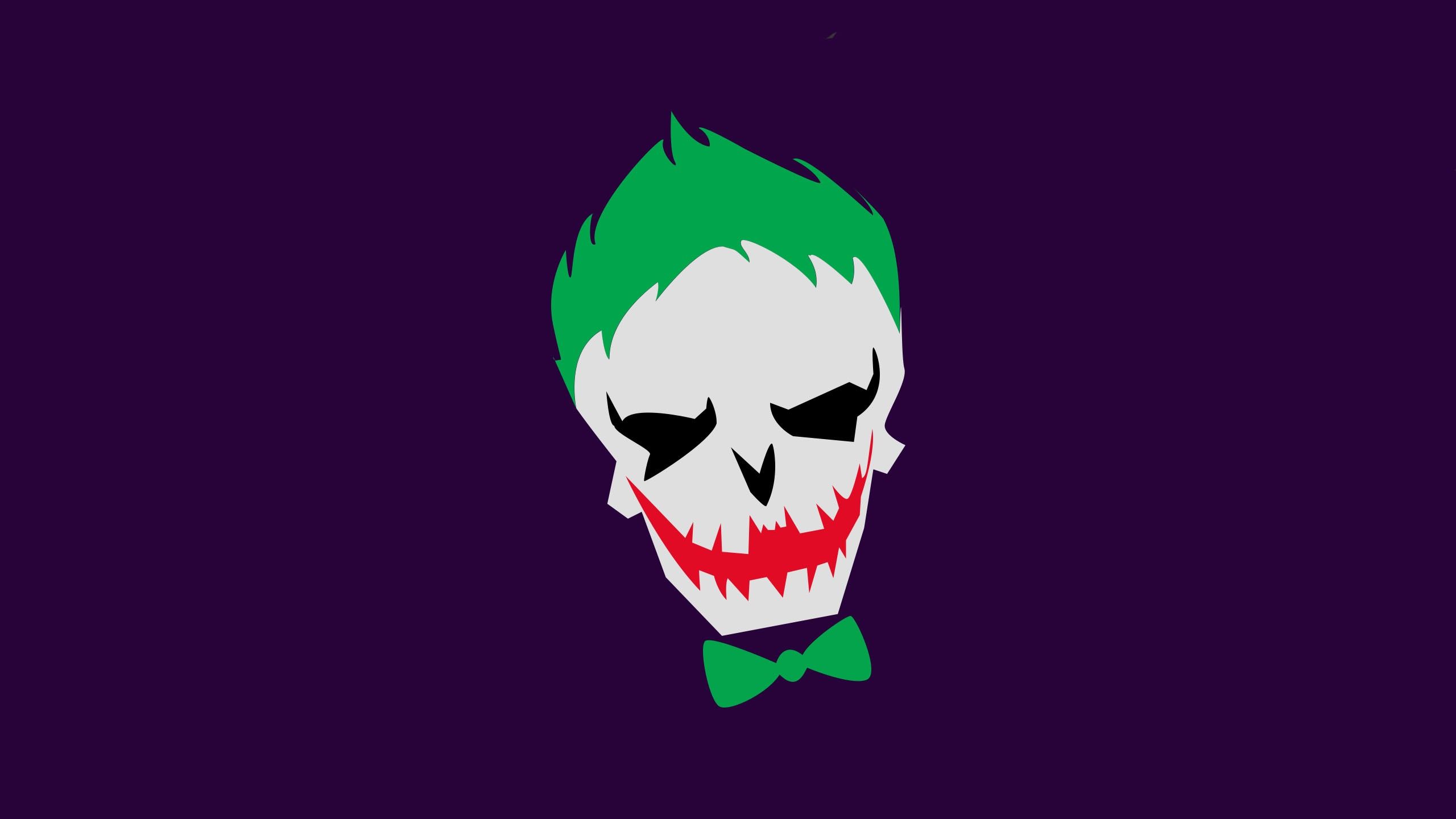 Joker Suicide Squad Batman Skull Wallpaper:2560x1440