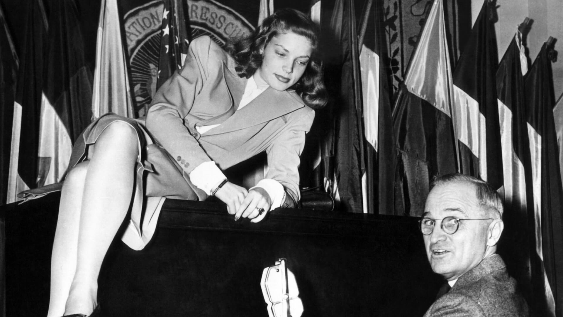 Lauren Bacall, a Look from the Sky