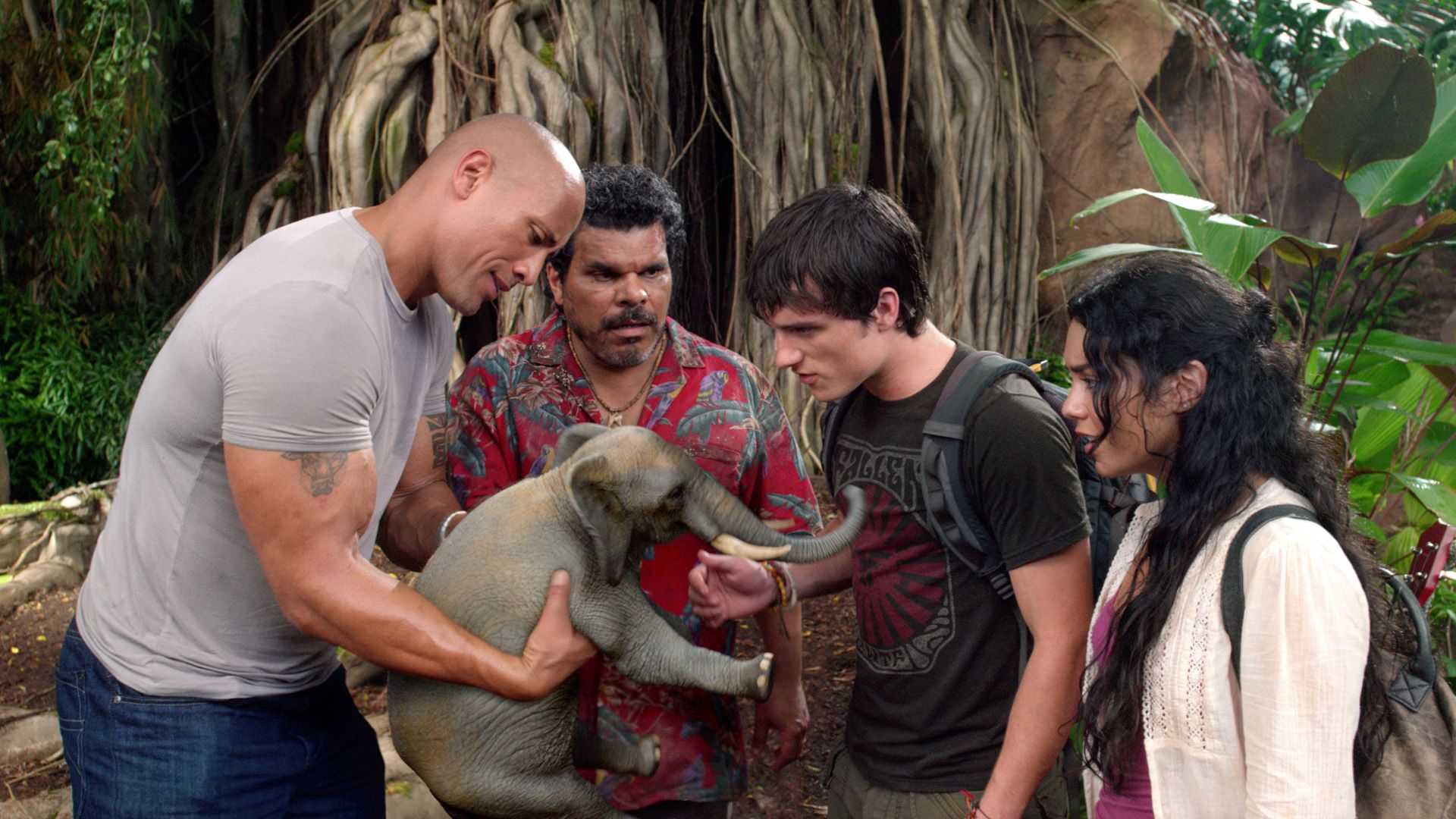 Dwayne Johnson Journeys to 'The Mysterious Island' Row Features