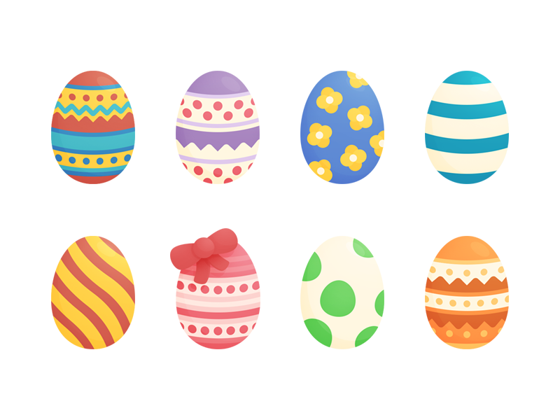 Easter eggs HD wallpaper