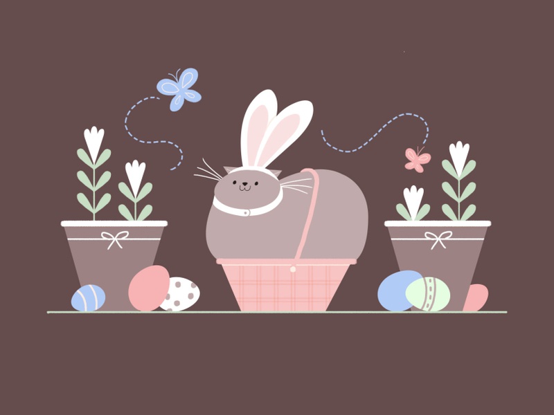 Happy Easter bunny wallpaper