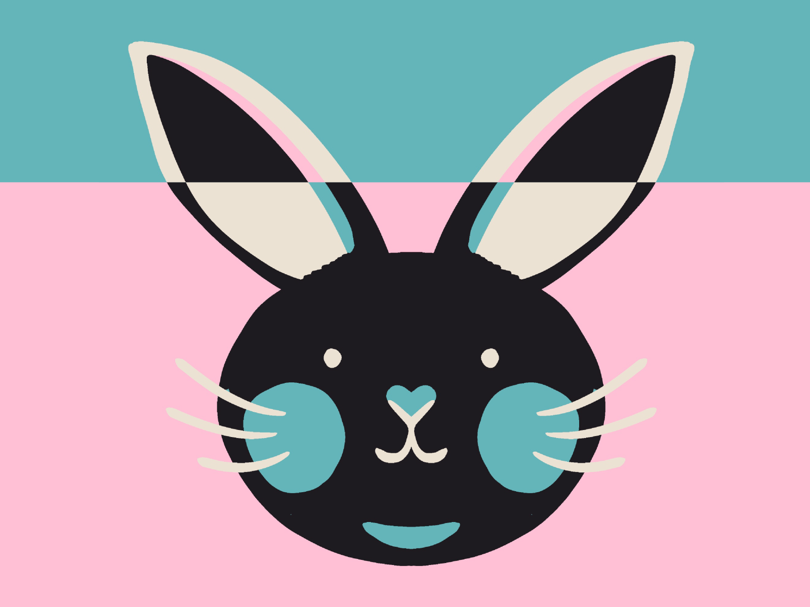 Happy Easter bunny wallpaper