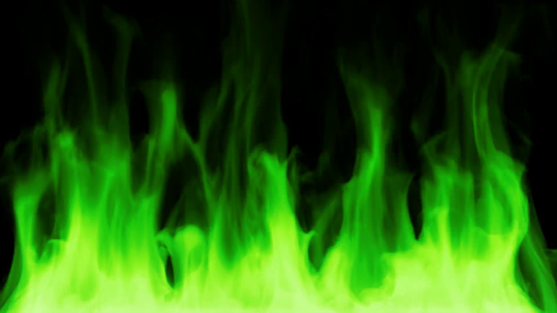 Green Fire Background Image